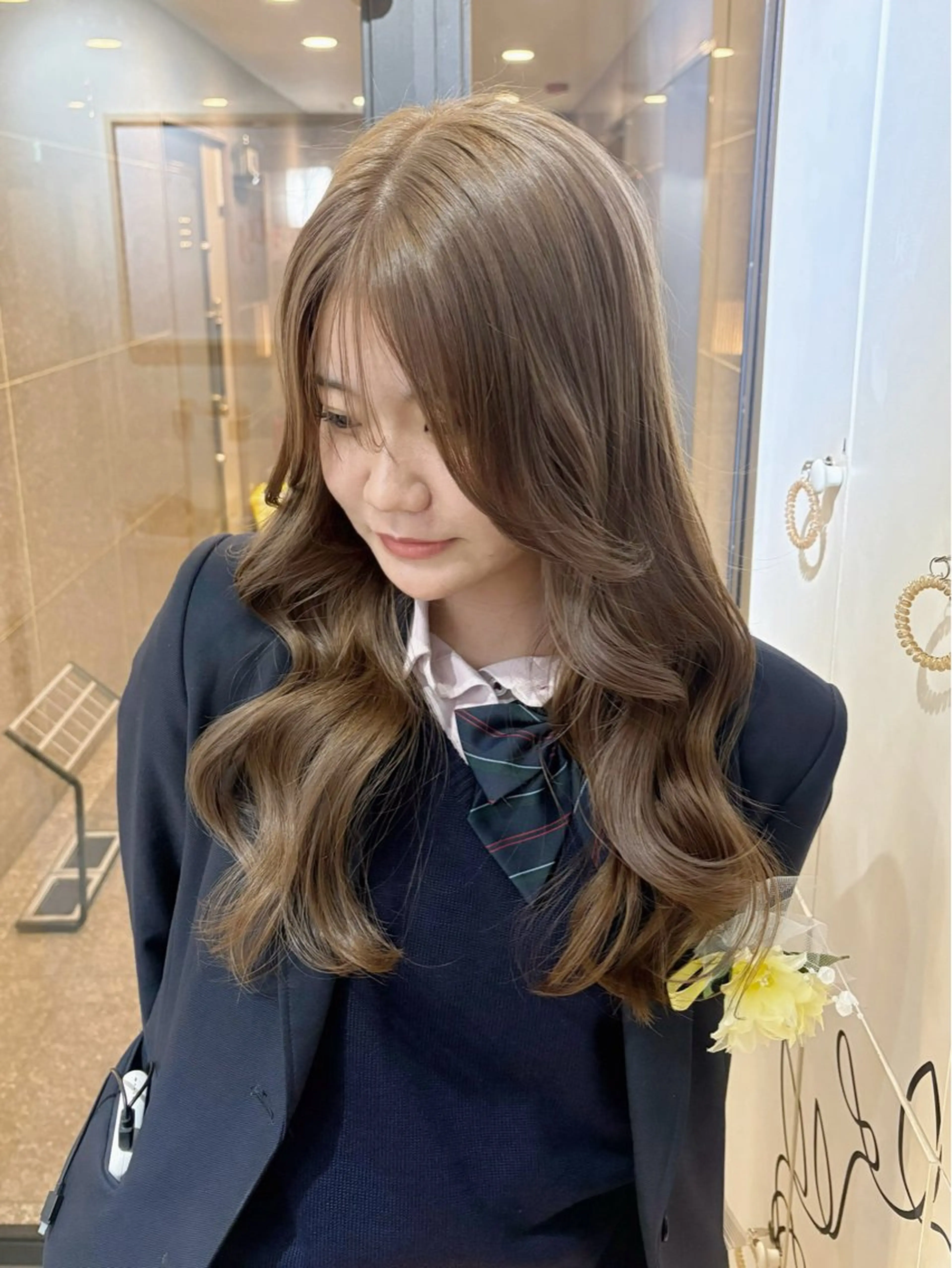 ロング カラー ベージュカラー ヘーゼル カット ヘアカラー RINO/似合わせ /女性専用🍑のヘアスタイル