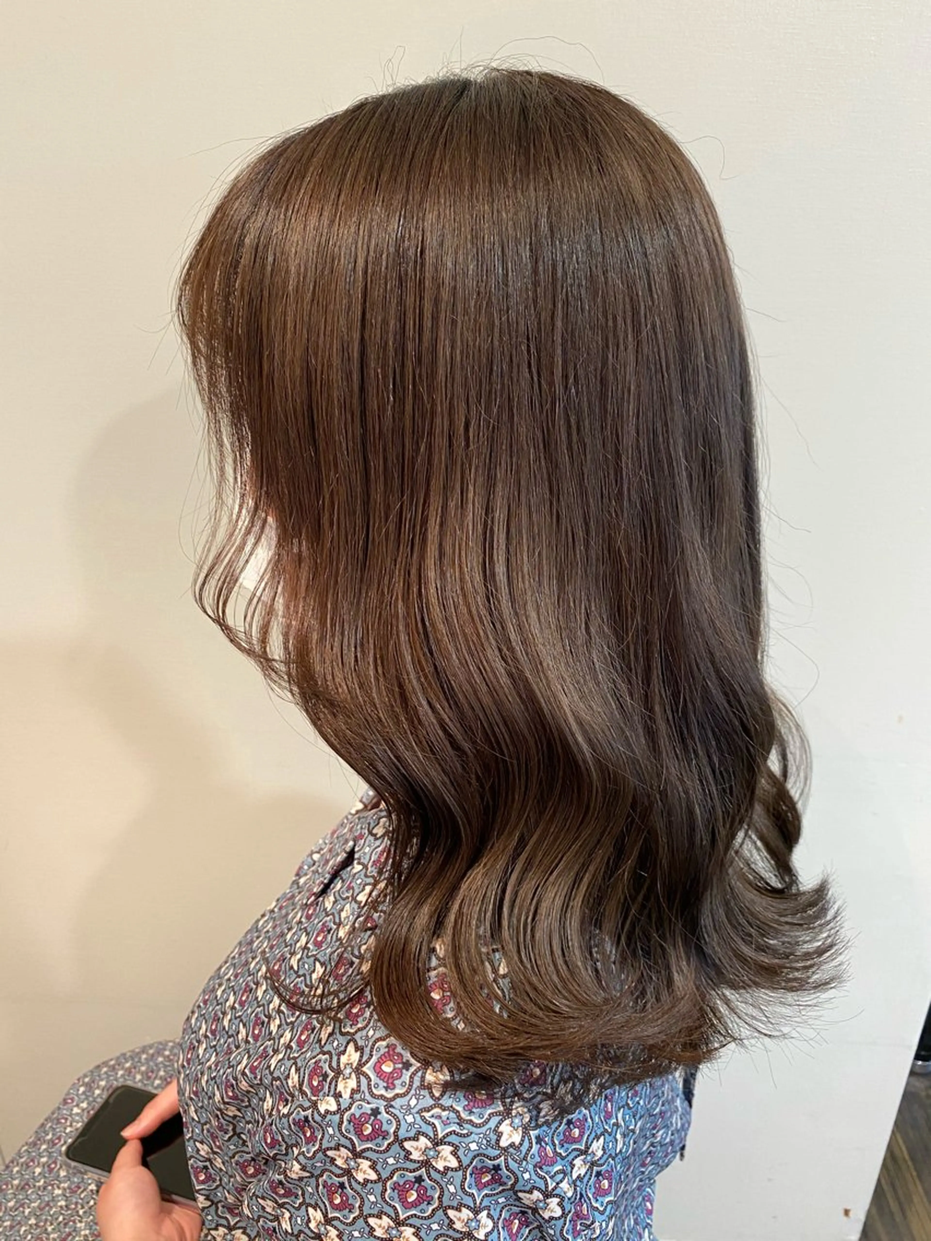 セミロング カラー knock【ノック】所属・烏丸韓国ヘア🇰🇷 ayaka🎀のヘアスタイル