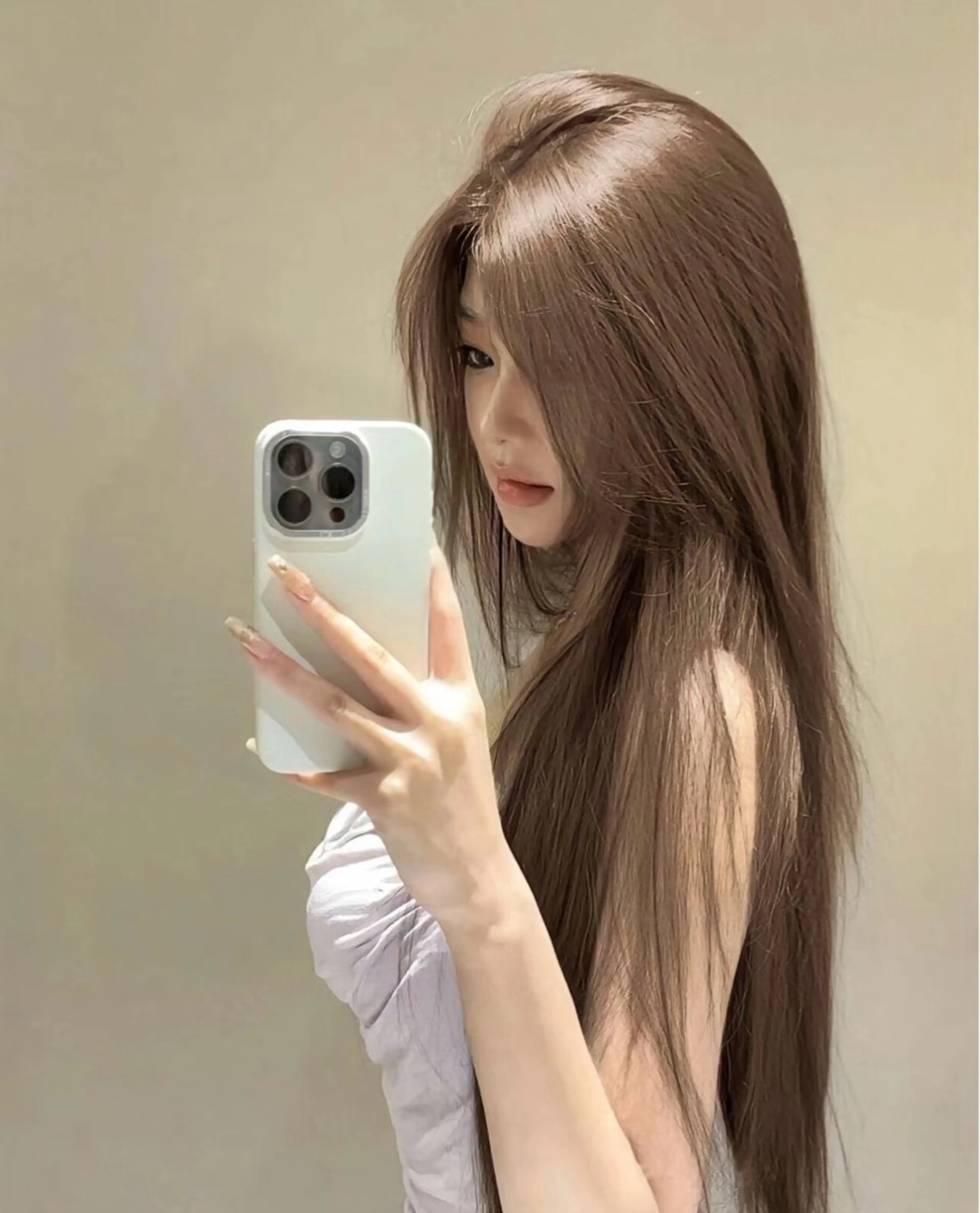 ロング カラー カット ヘアカラー トリートメント ワンホンヘア ケラチン/Kaitoのヘアスタイル