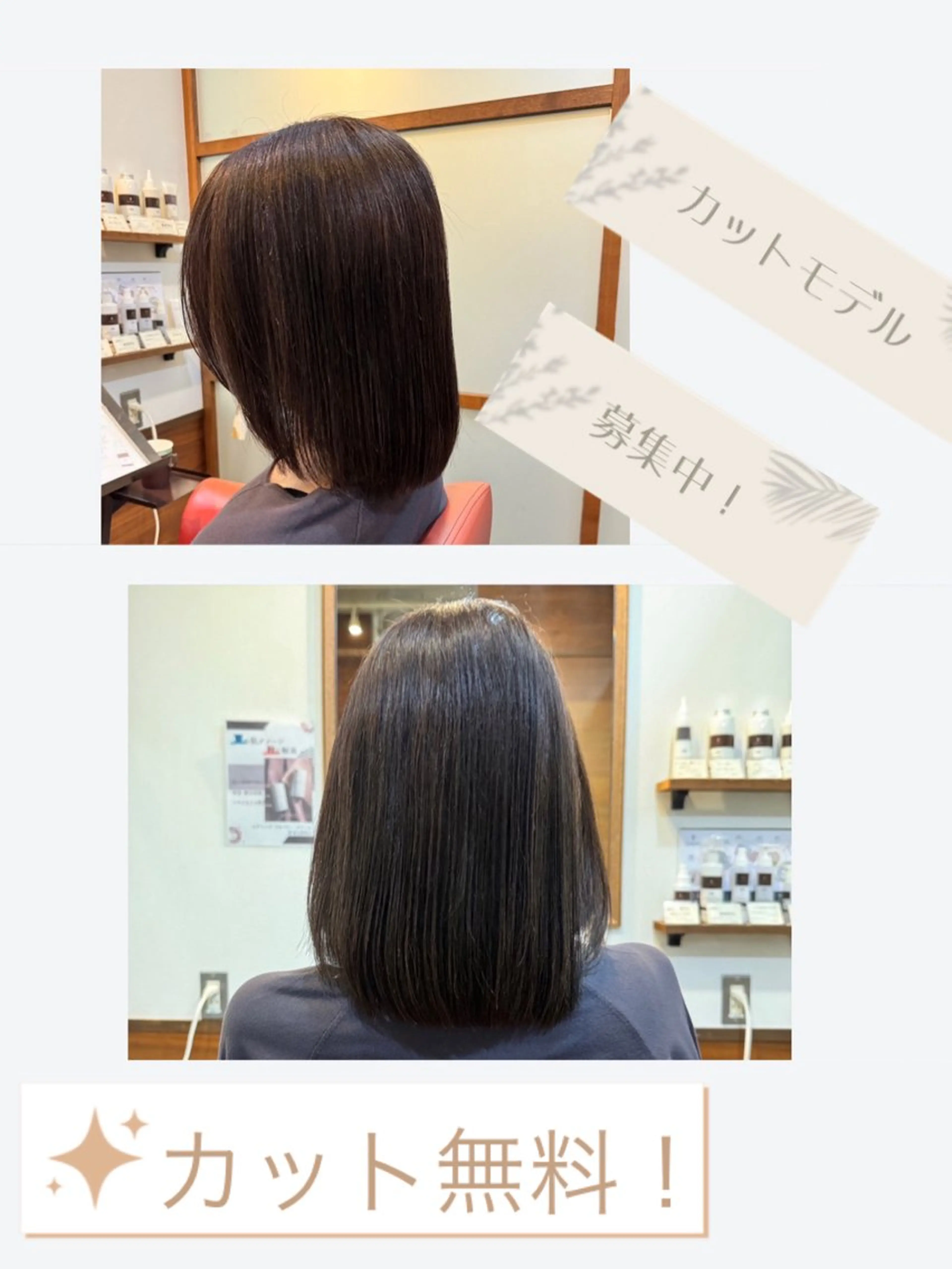 ミディアム カット無料　カット モデル募集中　網谷のヘアスタイル