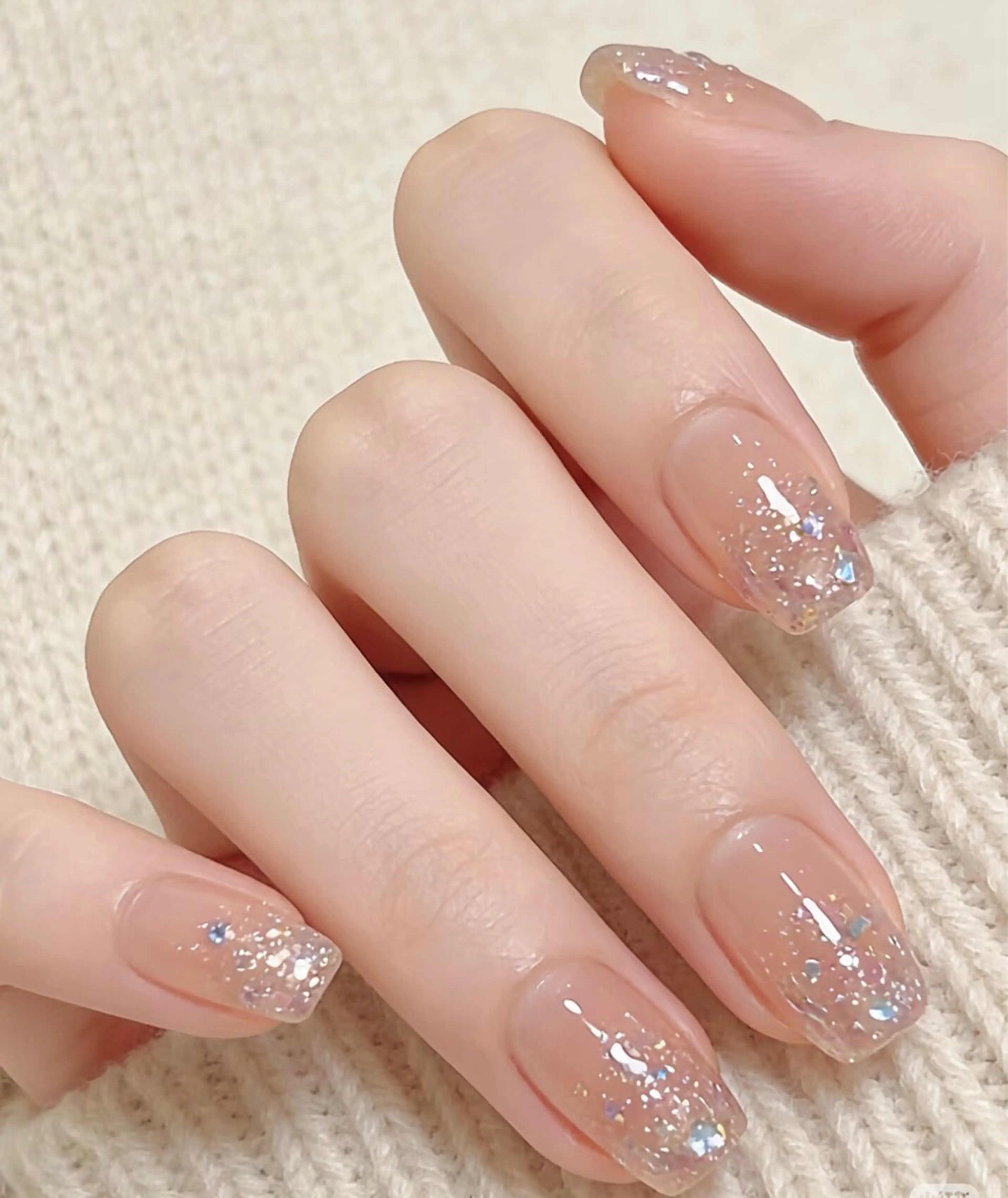 ネイル チークネイル 長さ出し フラッシュネイル フットネイル フレンチネイル Niko nail中野北口店のネイルデザイン