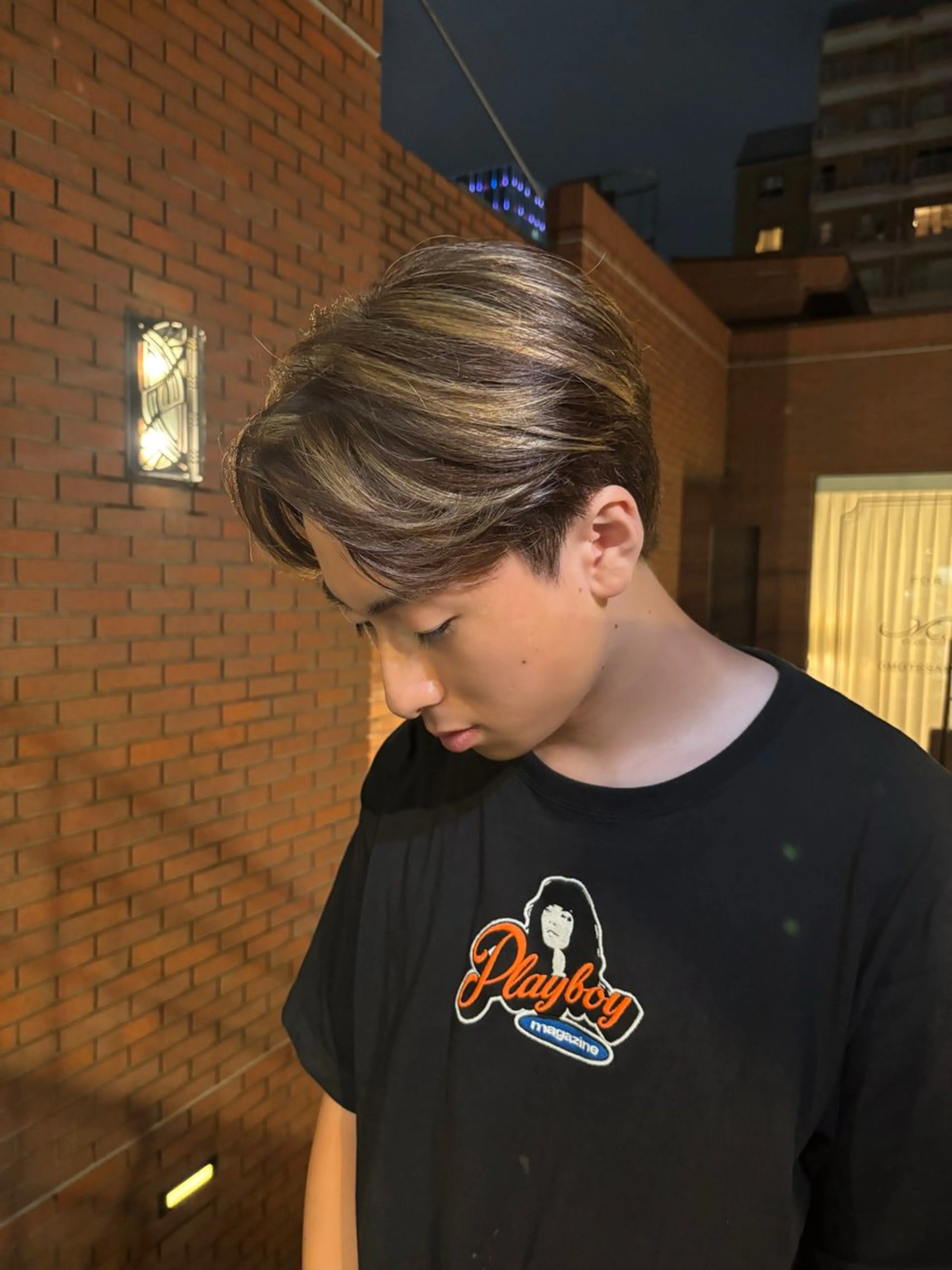 メンズ メンズハイライト ハイトーン/ ハイライト真柚🍨のヘアスタイル