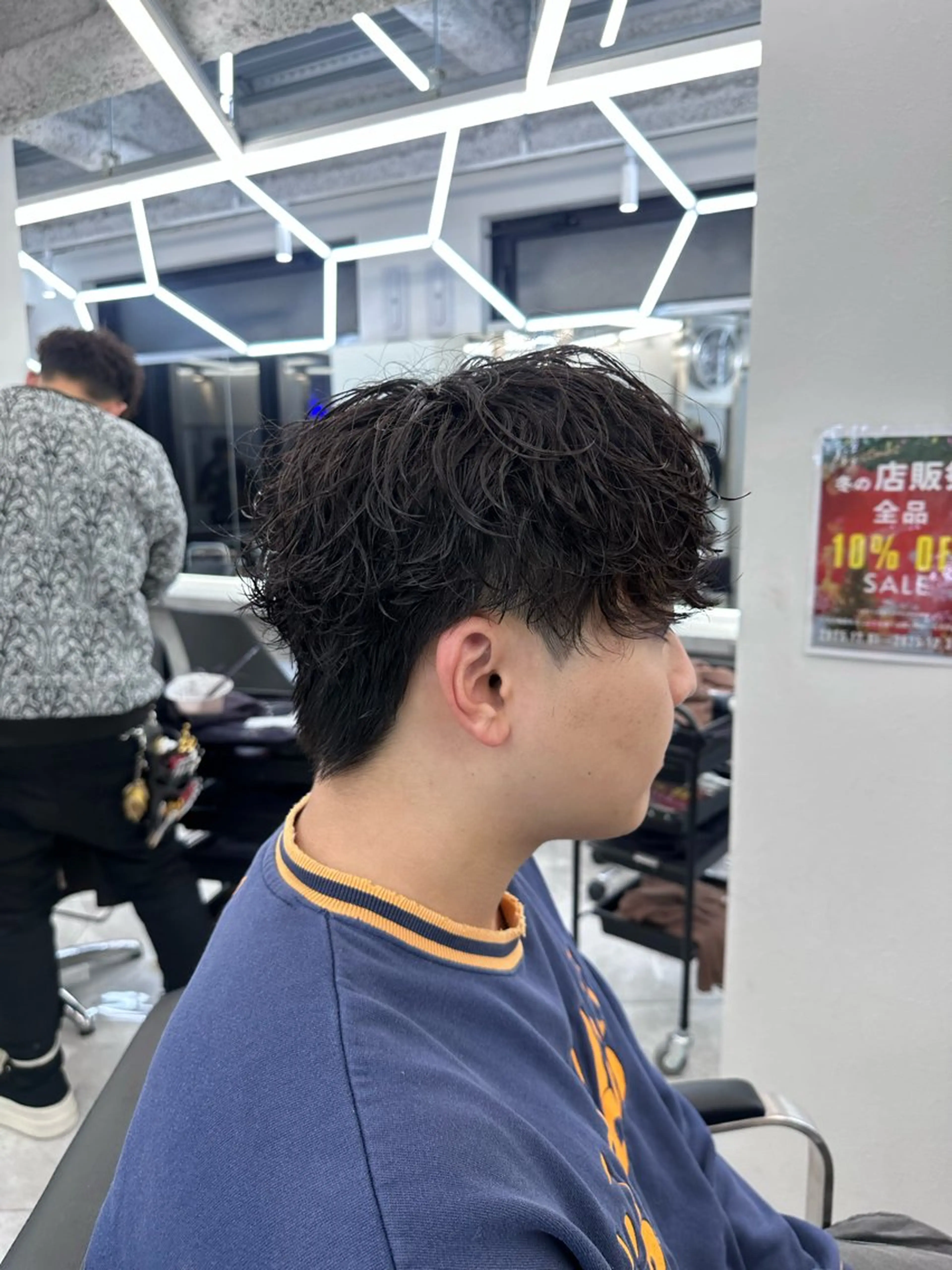 カラー パーマ メンズ カット パーマ 💎メンズカット ／フェザー／細野💎のヘアスタイル