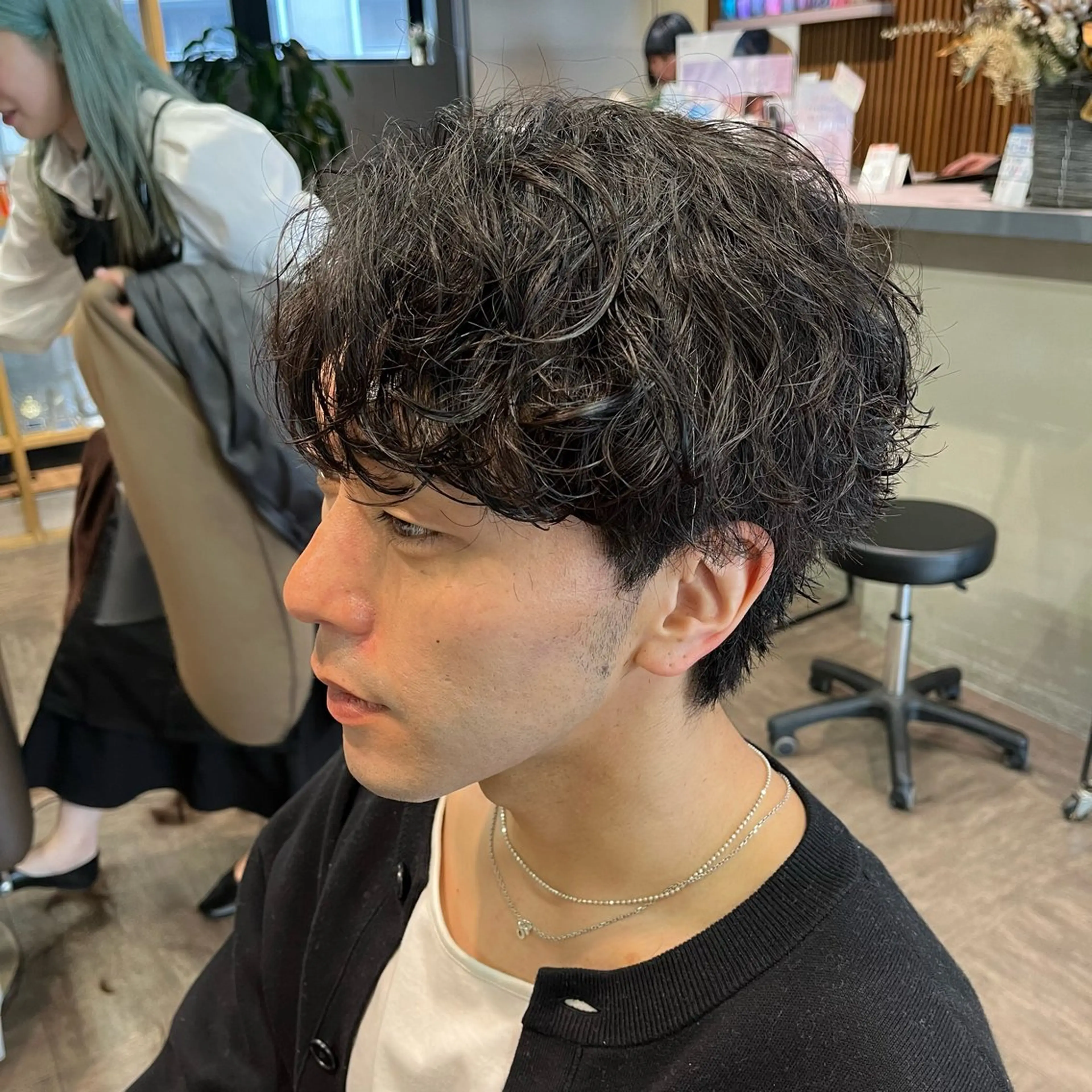メンズ メンズカット パーマ飯野友喜のヘアスタイル