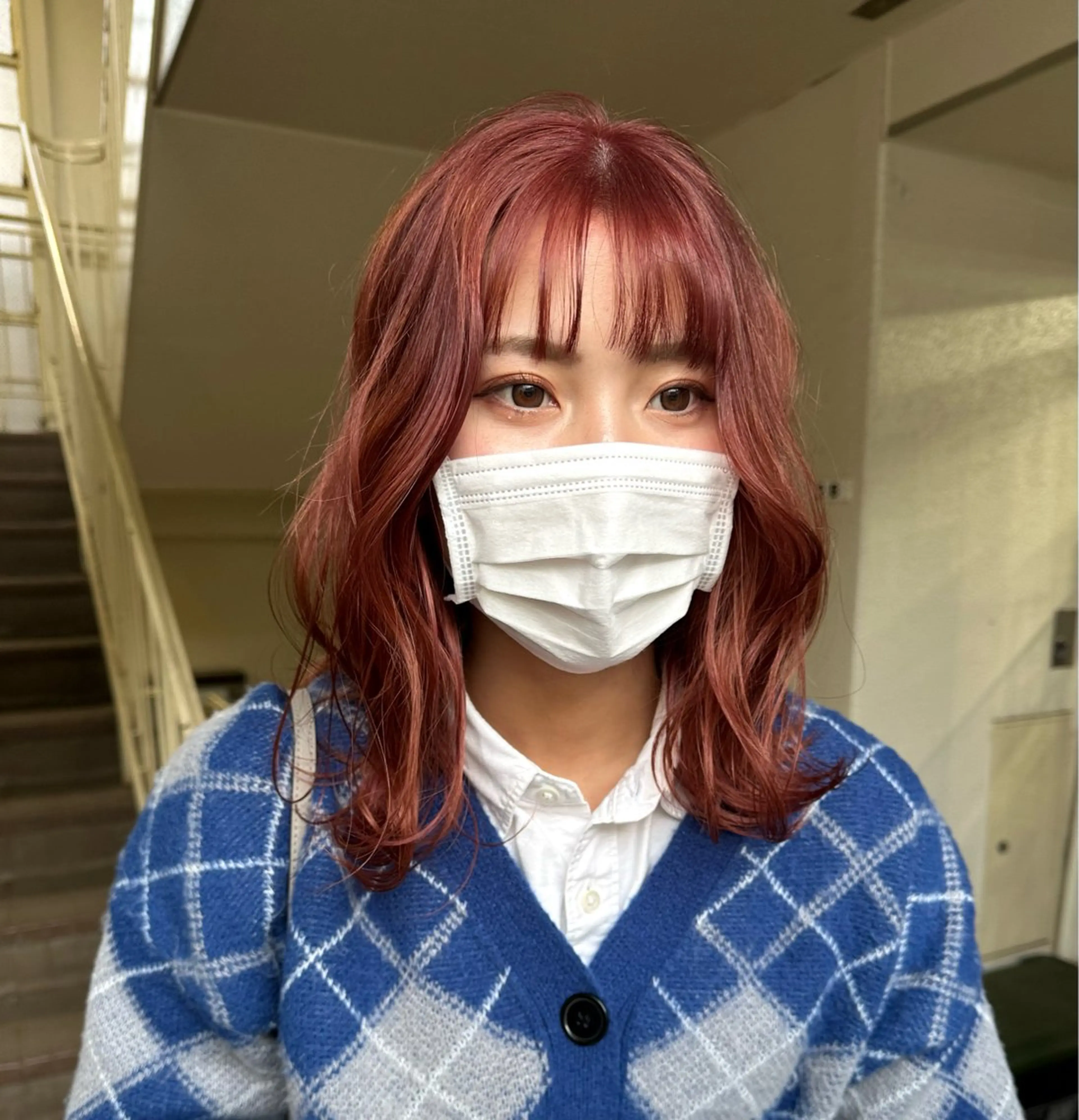 ミディアム カット ヘアカラー トリートメント ヘアセット 🍊 MOEKO🍊のヘアスタイル