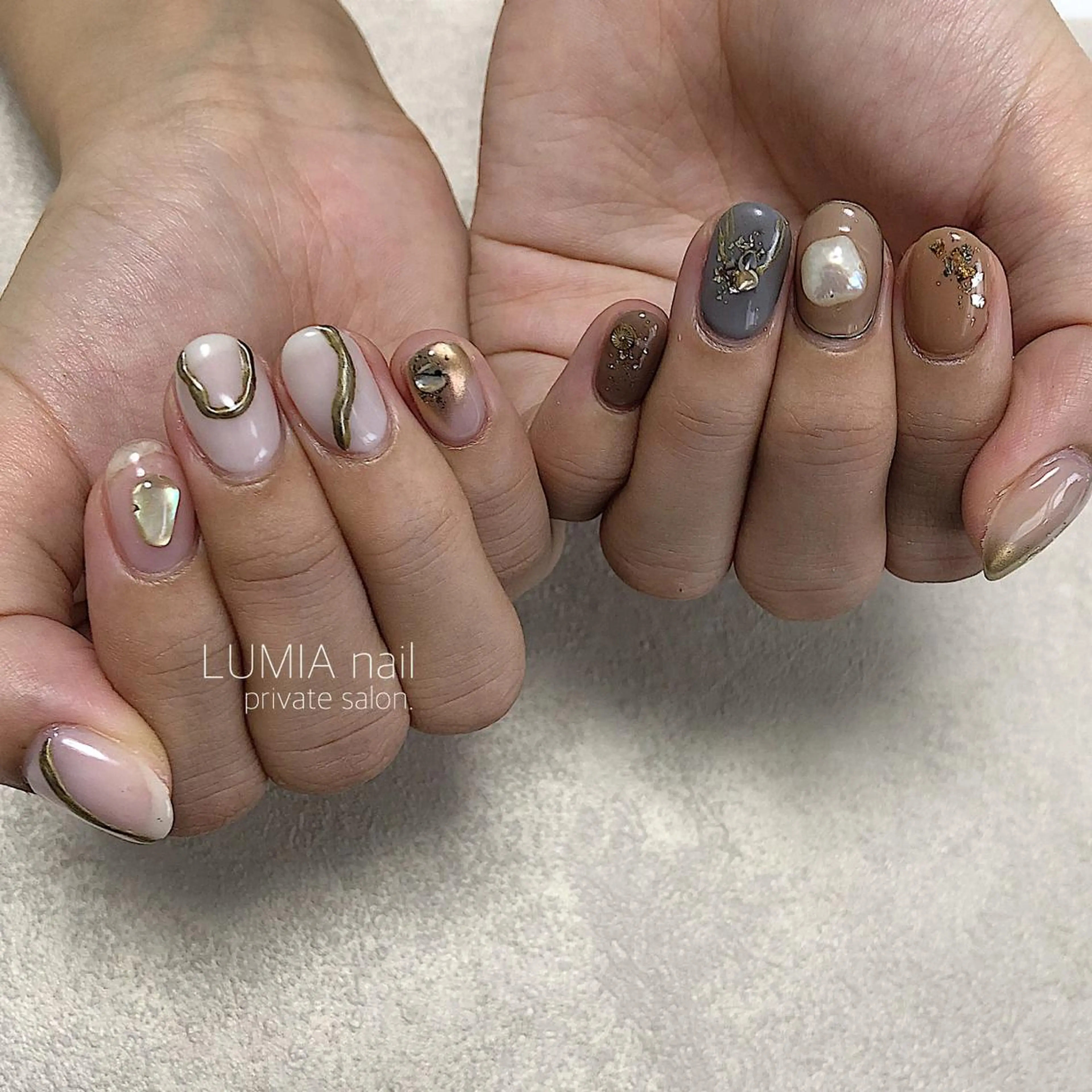 ネイル nail&eyelash Rine所属・Rine 放出 (リネ)のネイルデザイン