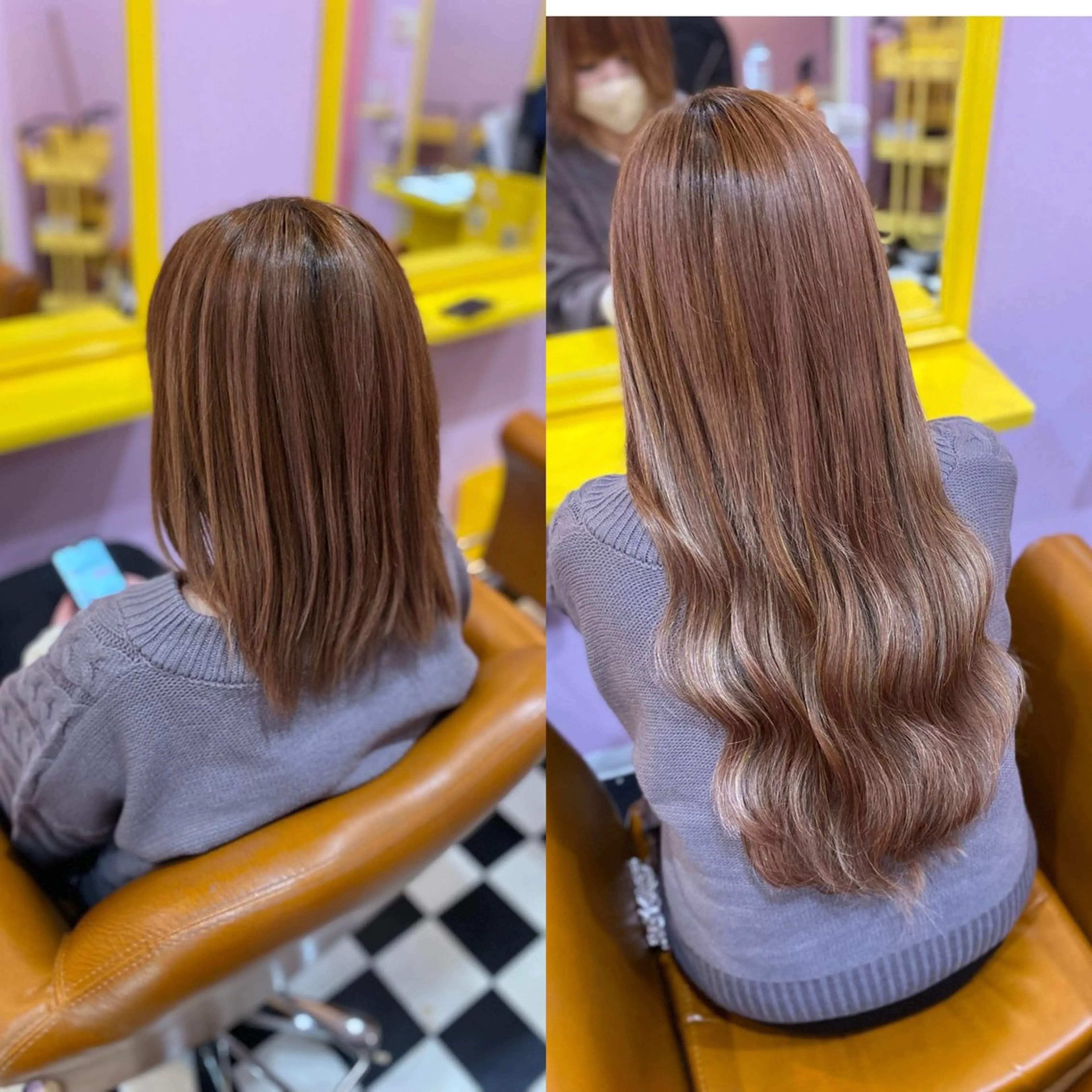 ミディアム エクステ チビ編み込みエクステ どぅ〜す/YUIのヘアスタイル