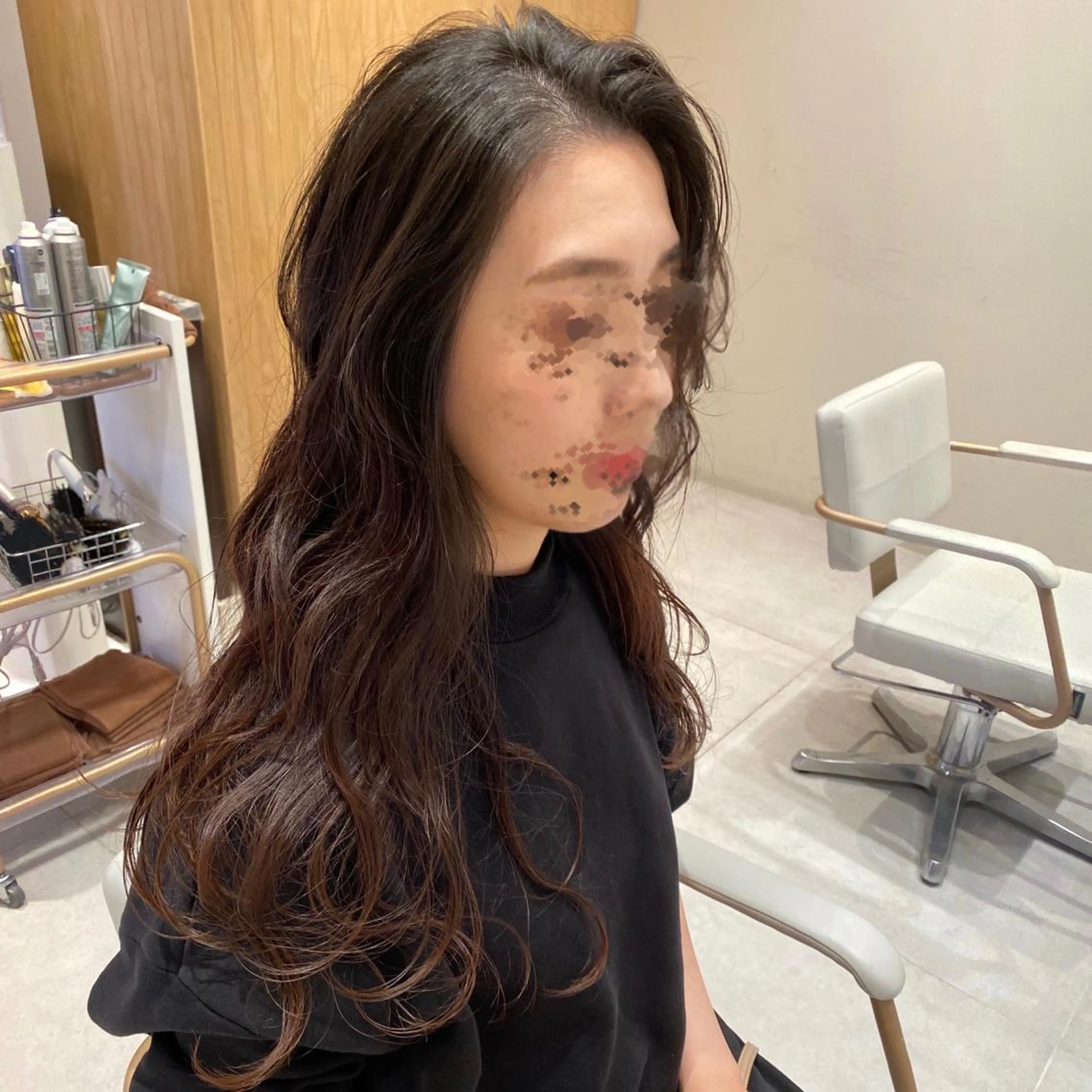 ロング カラー パーマ ヘアアレンジ カット ヘアカラー 小野寺瑞希 /最小顔カットのヘアスタイル