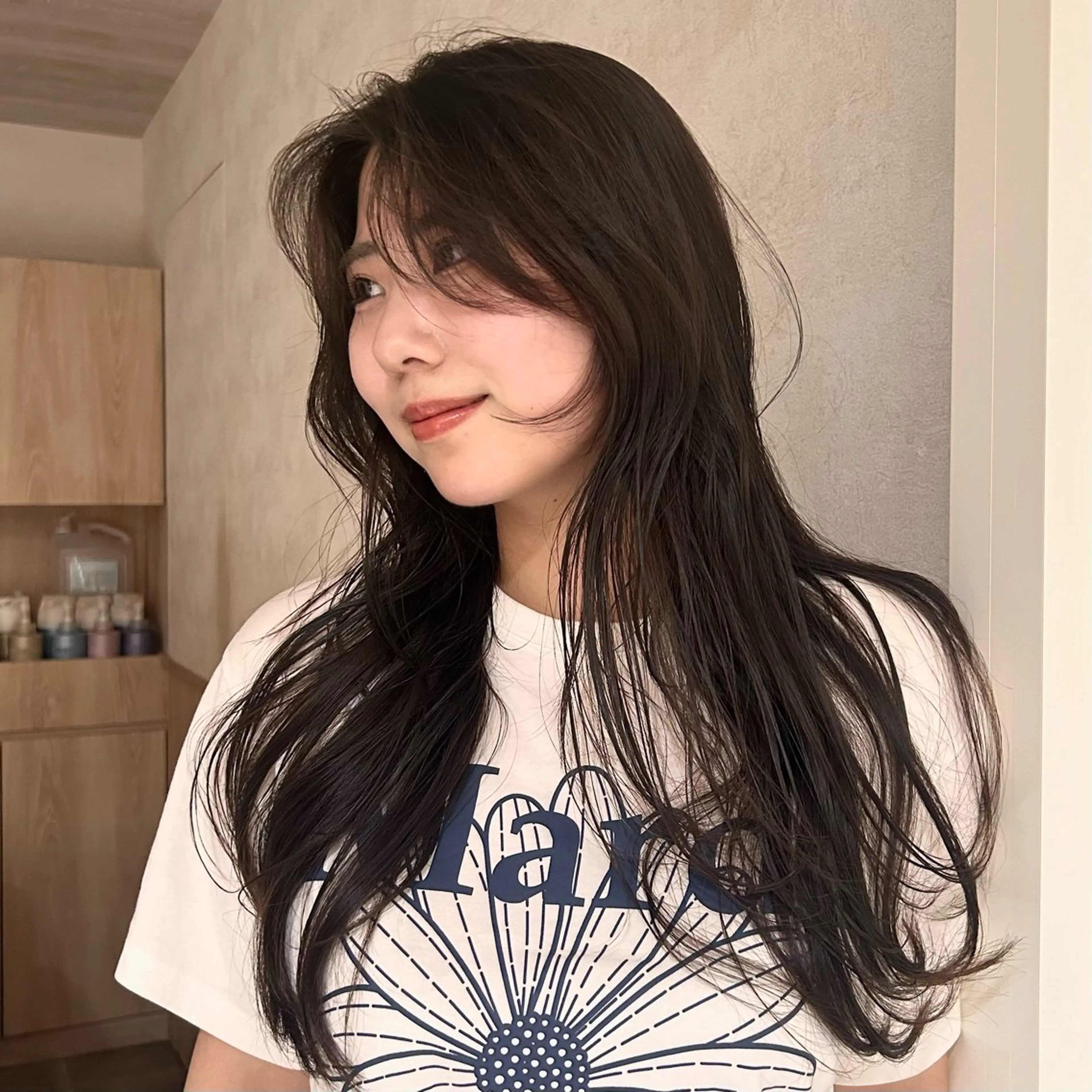 ロング カラー カット ヘアカラー ベージュ/艶カラー 藤沢/Yuka🍃のヘアスタイル