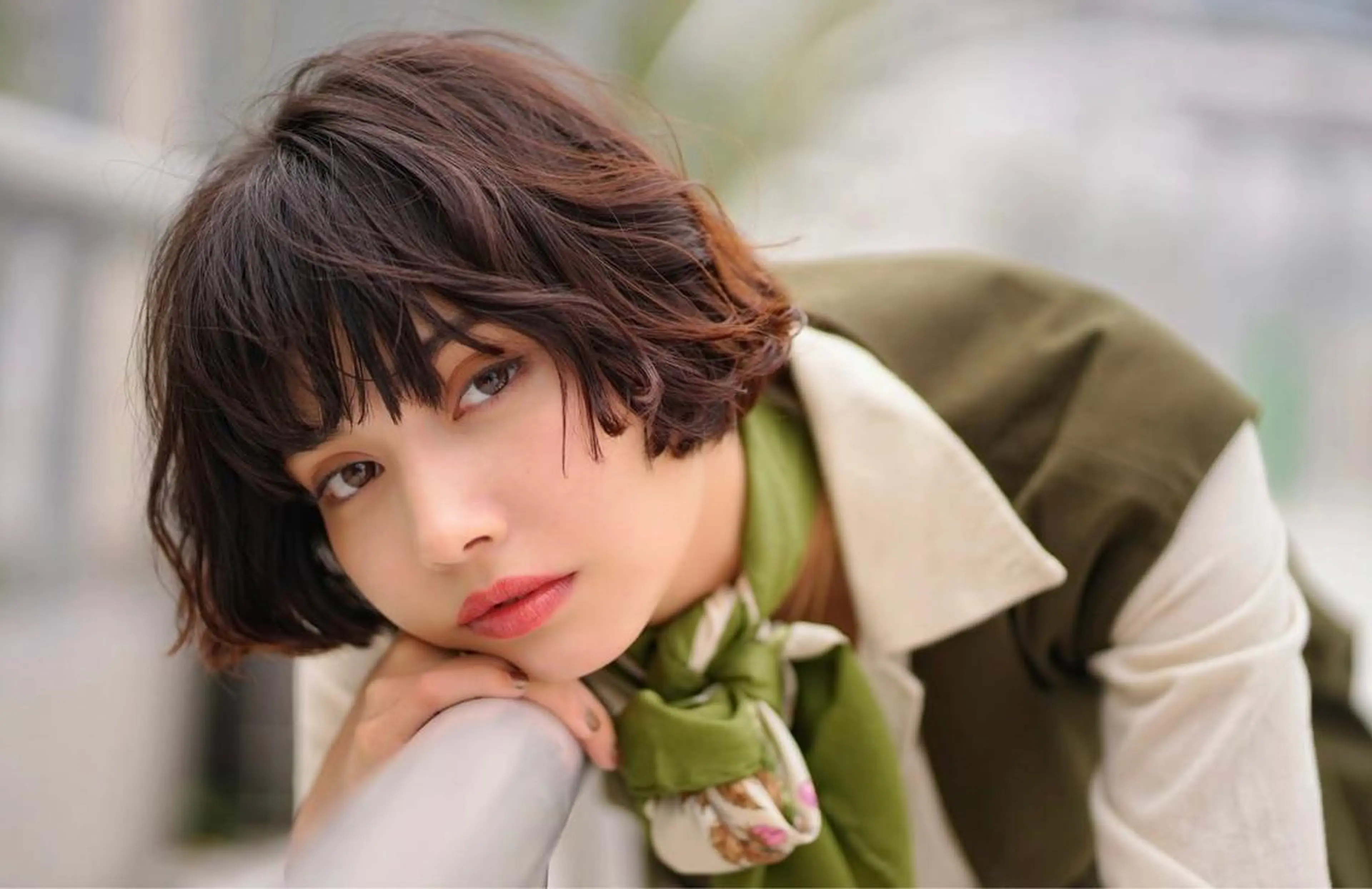 ショート カラー バレイヤージュ ブリーチ ダブルカラー ハイライトカラー イルミナカラー Sara newi 🎀透明感🎀のヘアスタイル