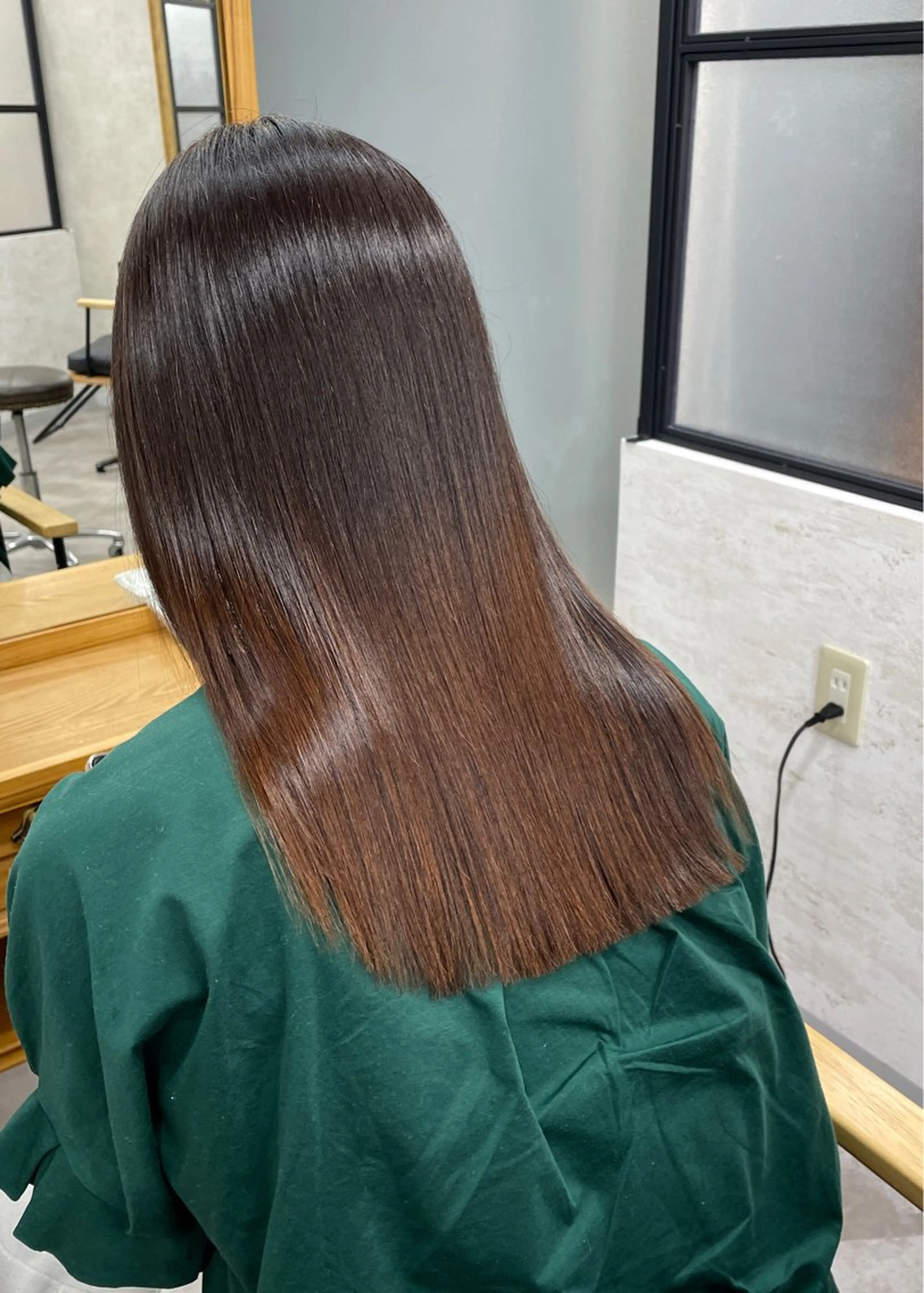 セミロング 縮毛矯正 カット 縮毛矯正 maria soa/艶髪ヘアのヘアスタイル