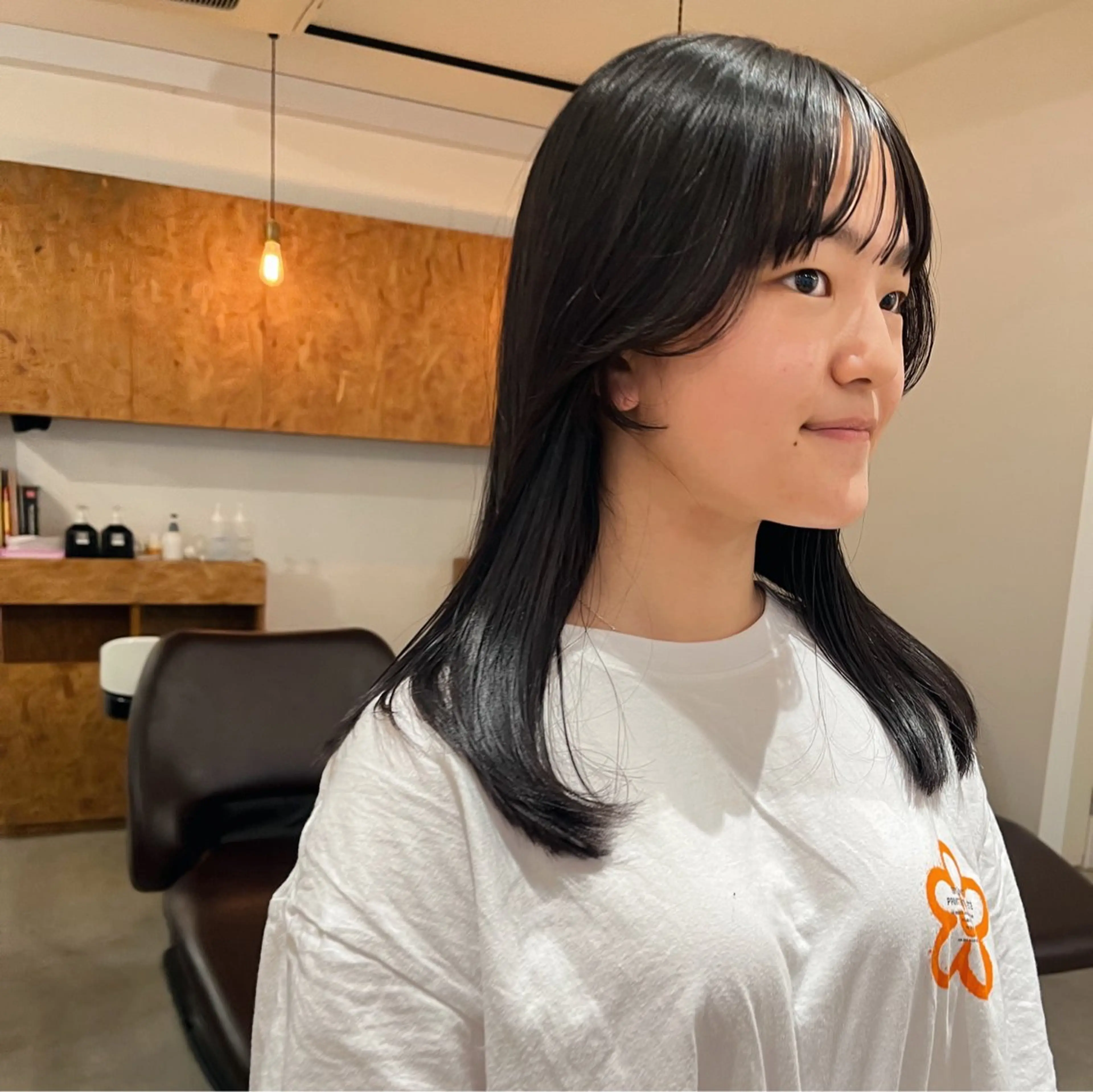 セミロング 暖色/パーマ 🌼クニトウメイのヘアスタイル