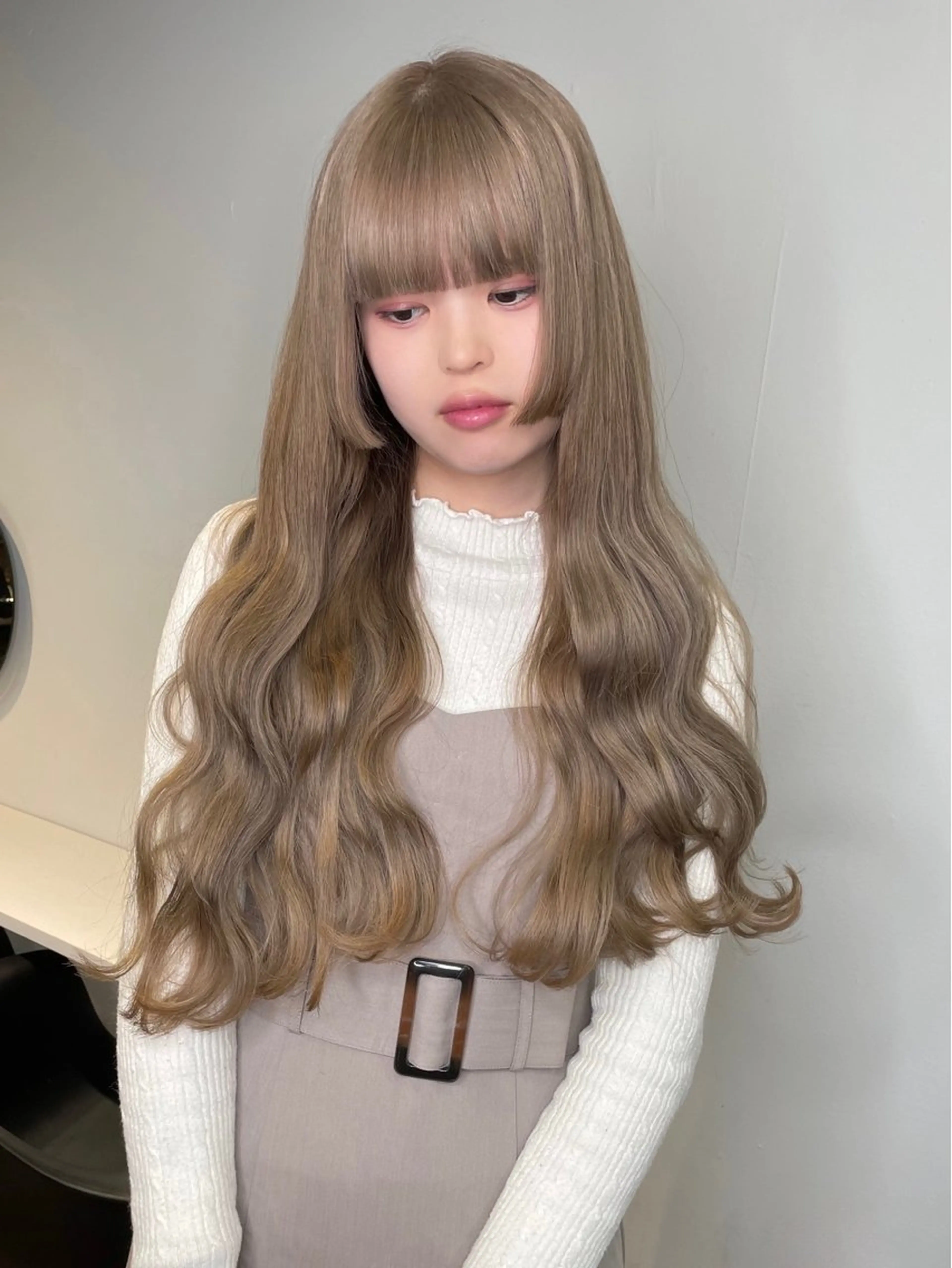 ロング カラー ヘアアレンジ maoブリーチ無し 似合わせカラーのヘアスタイル