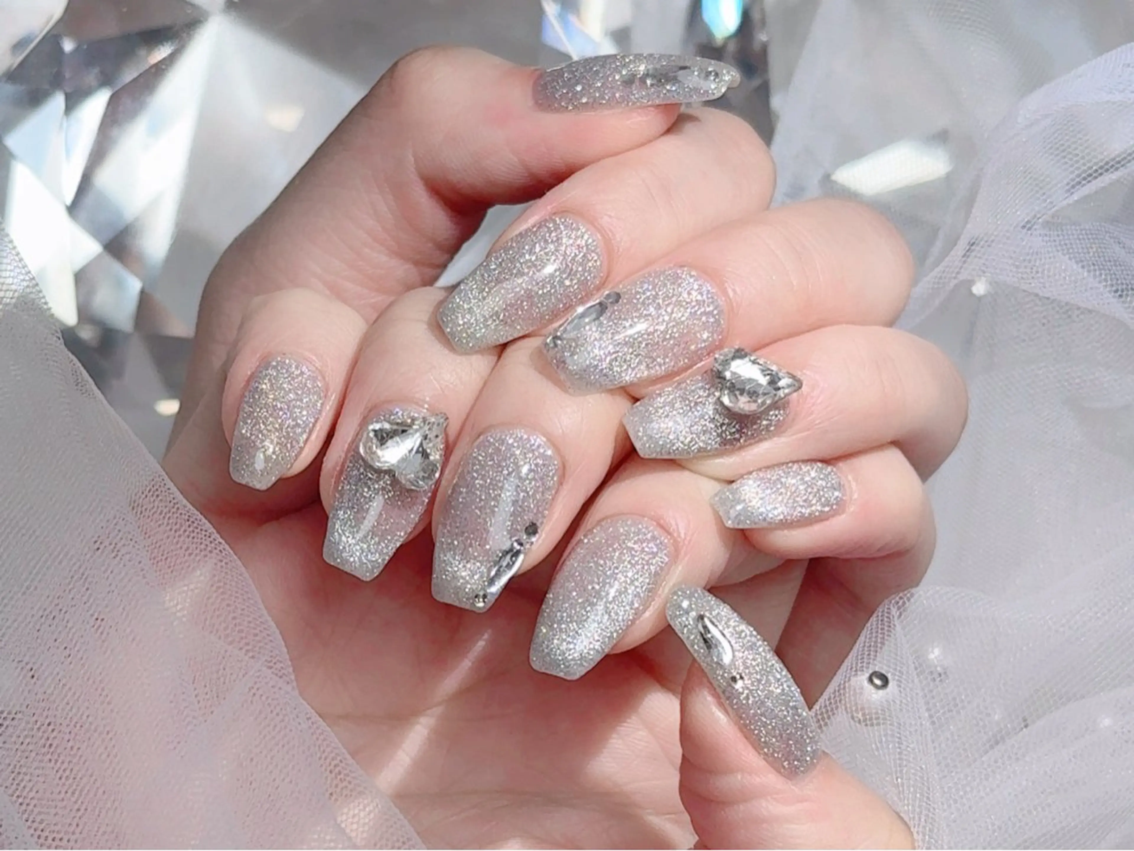 ネイル ストーンネイル Angelgarden nail青山店所属・Angel Garden ナツキのネイルデザイン