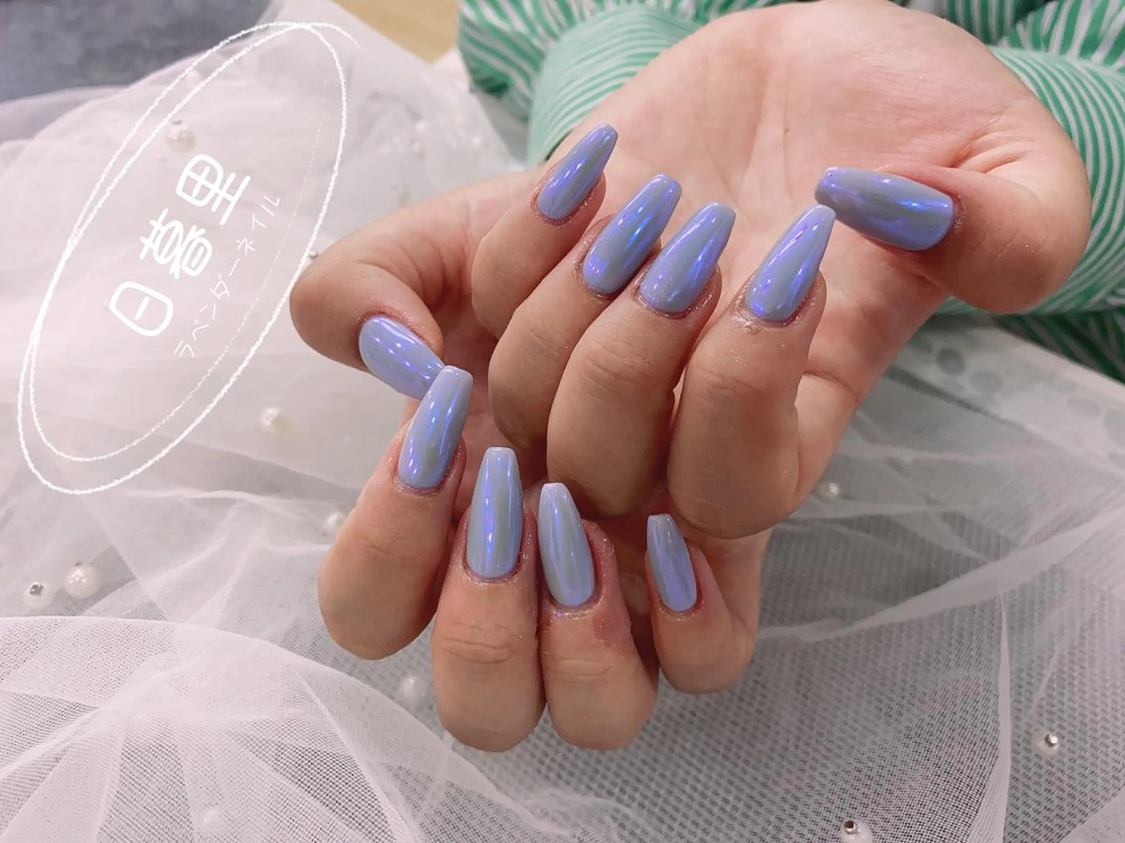 ネイル ラベンダー💖日暮里 ルル💖ネイルのネイルデザイン