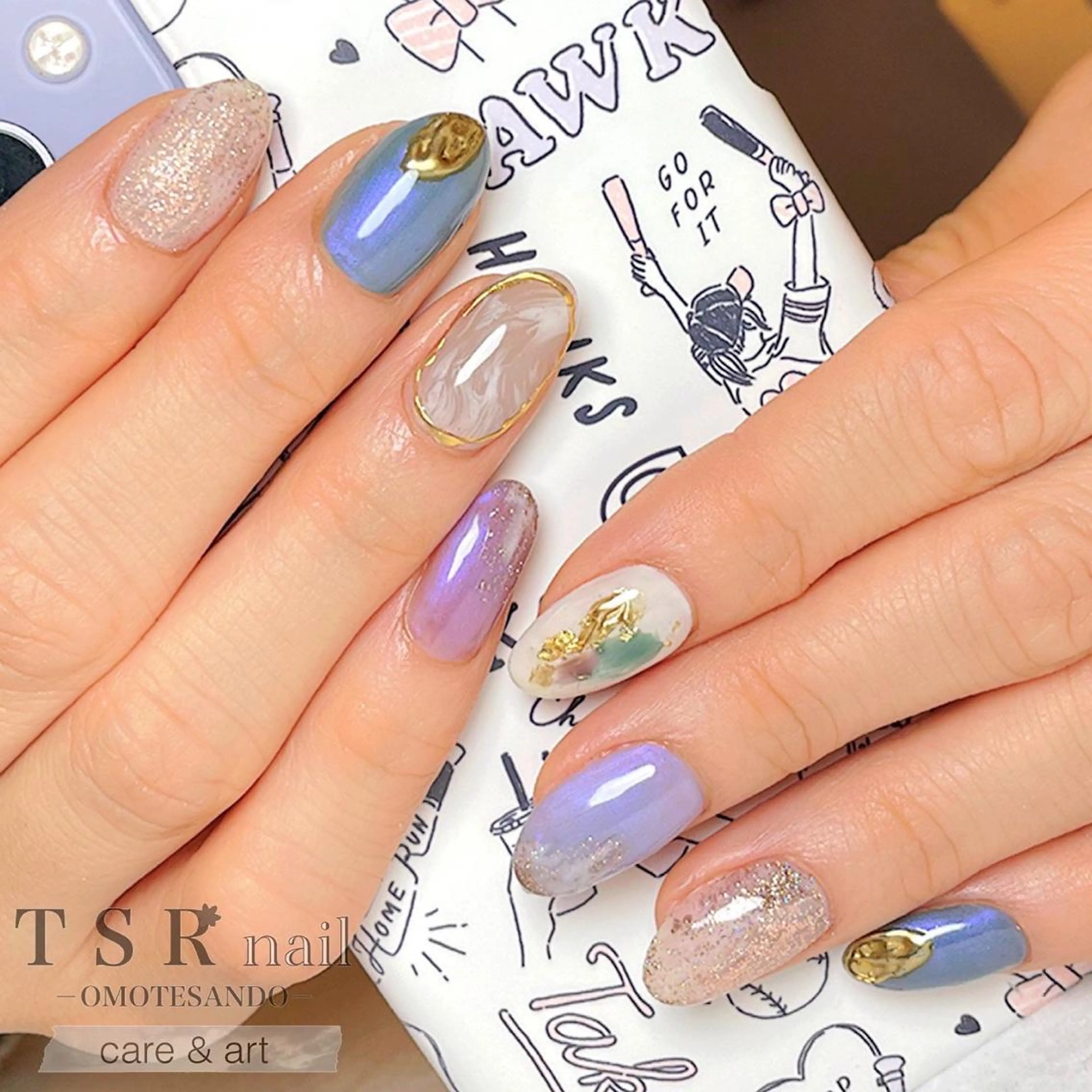 ネイル ジェルネイル ニュアンスネイル パラジェル ネイルチップ 爪咲 りり花のネイルデザイン