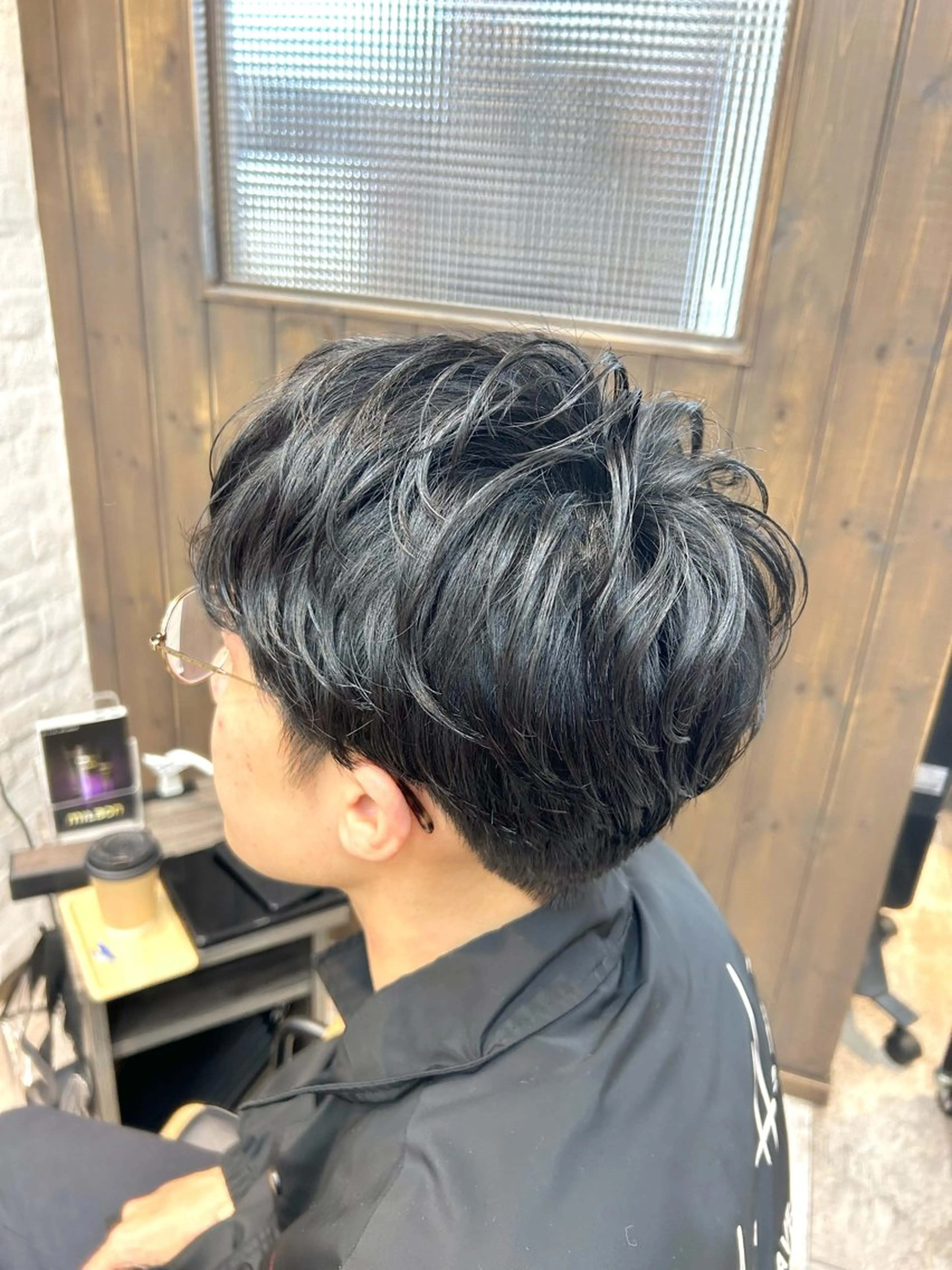 ショート パーマ メンズ 林 美佑のヘアスタイル