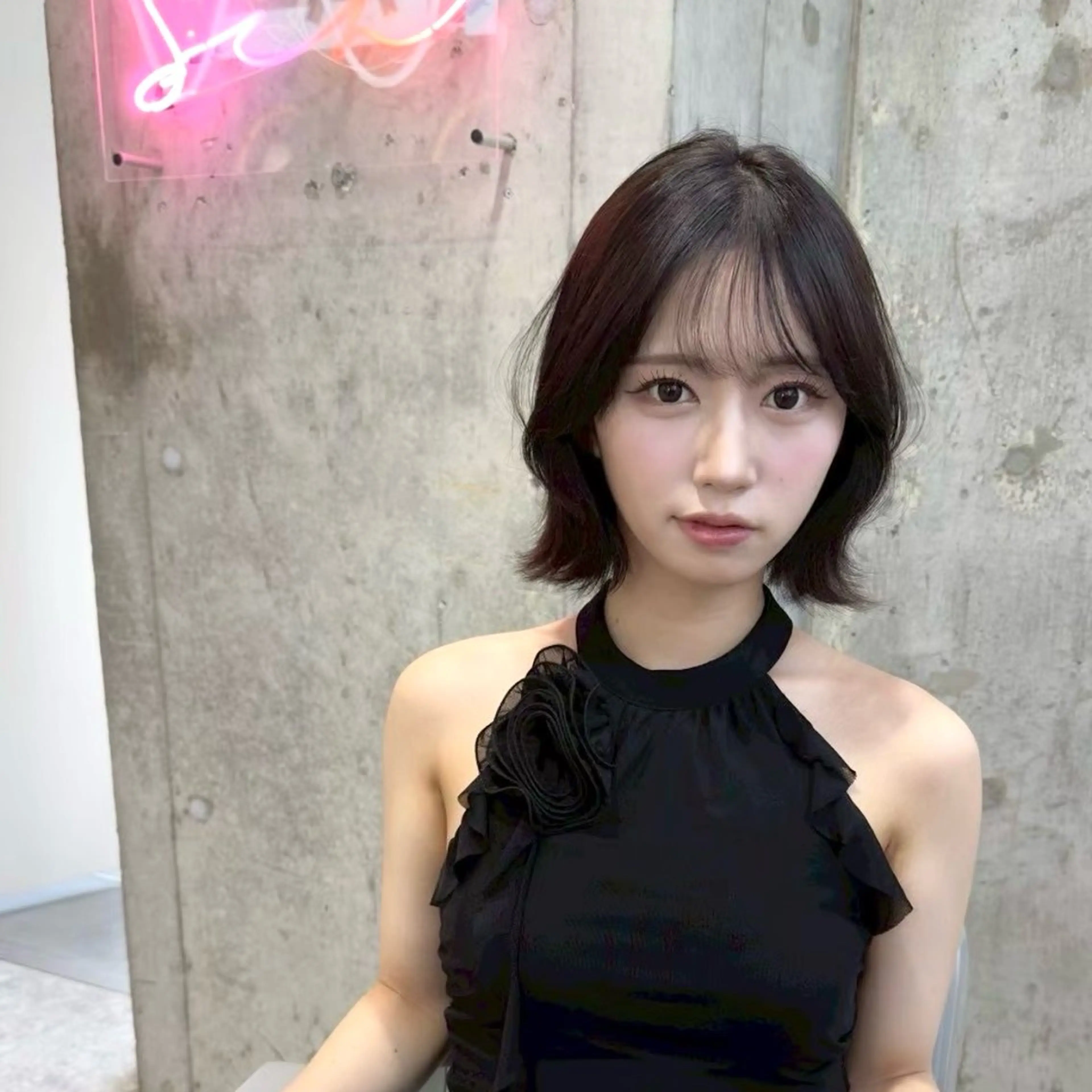 ミディアム カラー カット ヘアカラー トリートメント 新宿/髪質改善/ボブ 韓国レイヤー大重聖斗のヘアスタイル