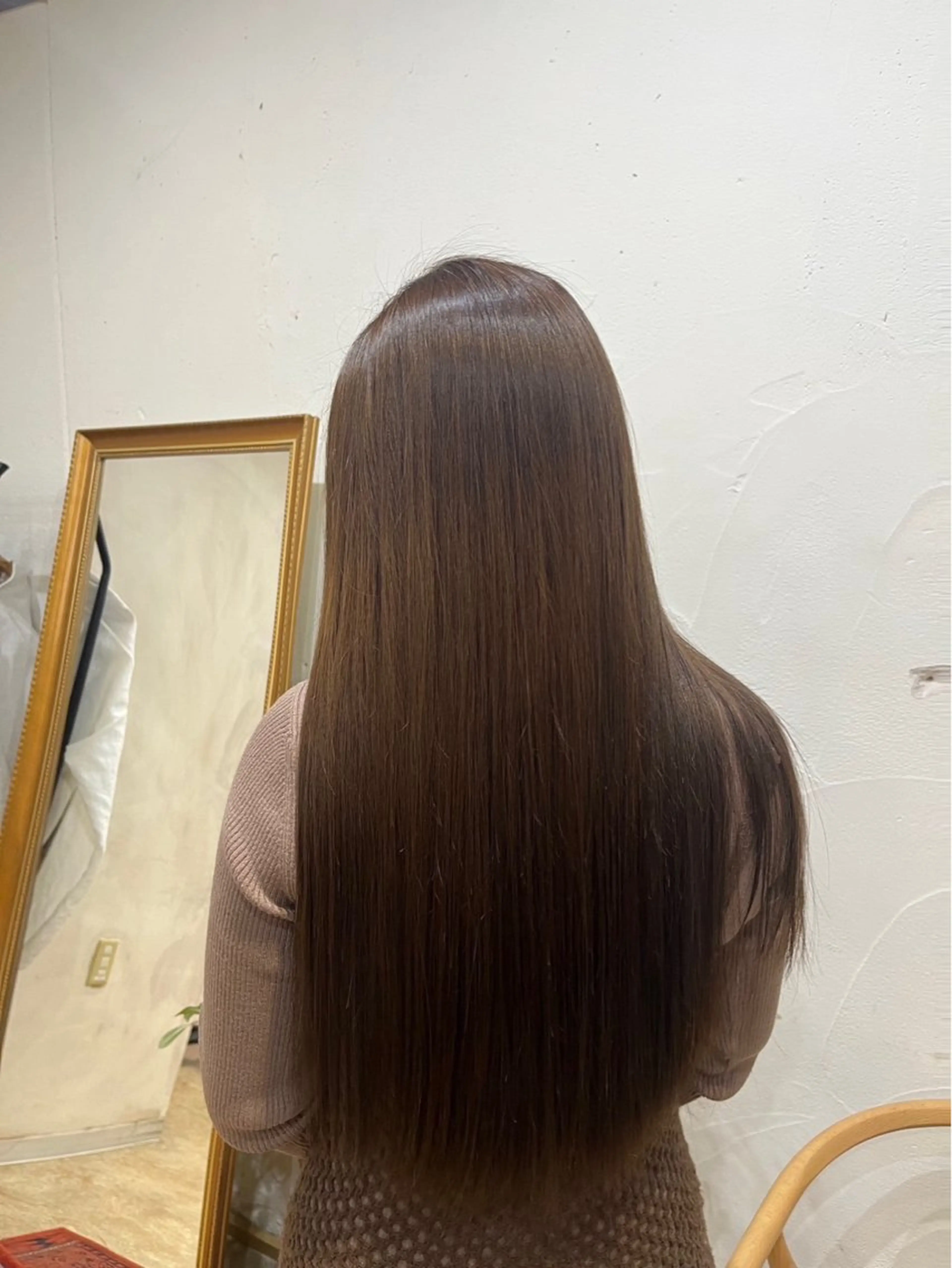 ロング カラー 🪞透けヘア髪質改善 艶ベージュ/nagiのヘアスタイル