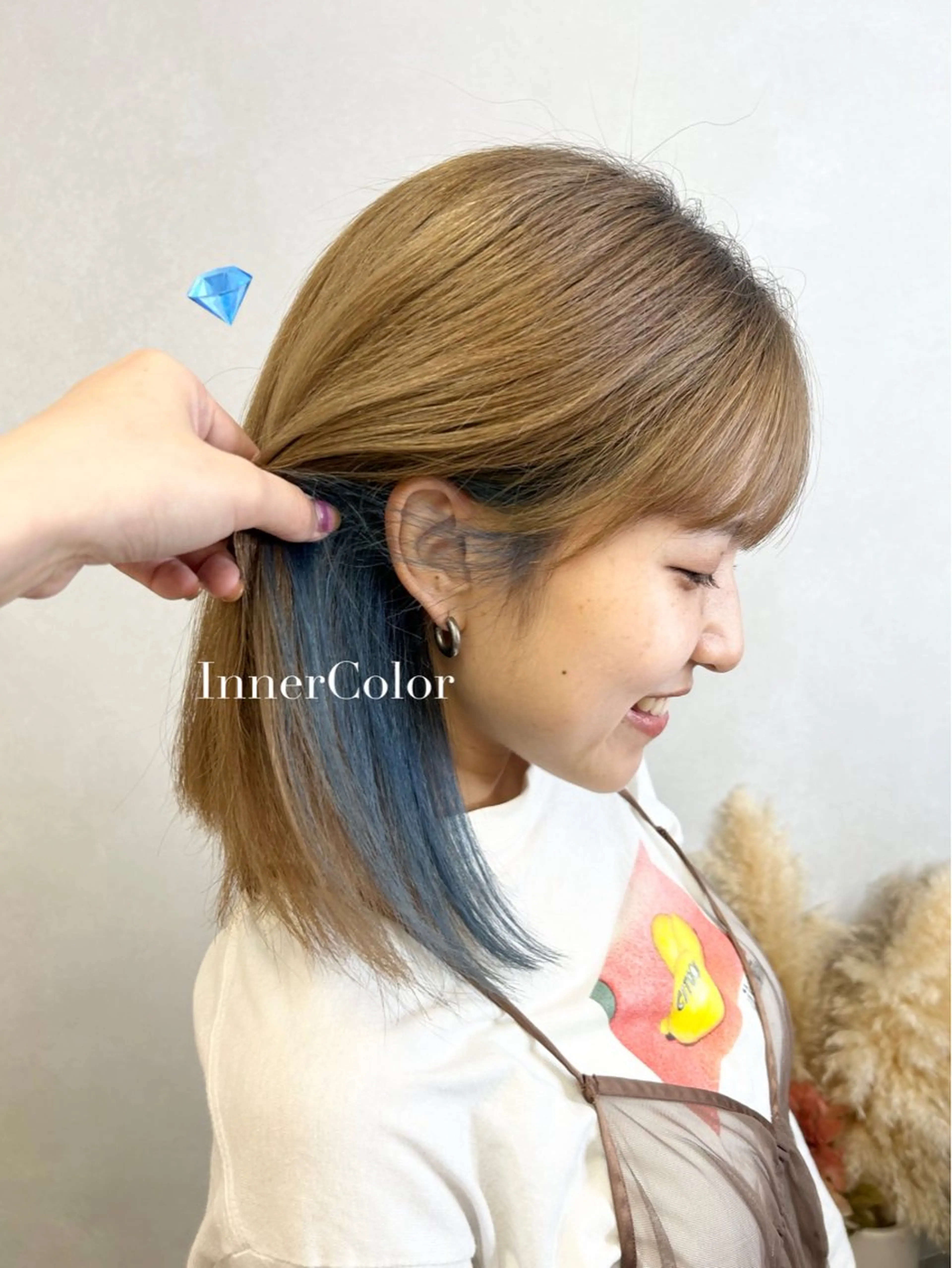 🌿インナーカラー(全体カラー、ケアブリーチ、オンカラー込)+3STEPトリートメント🌿の写真