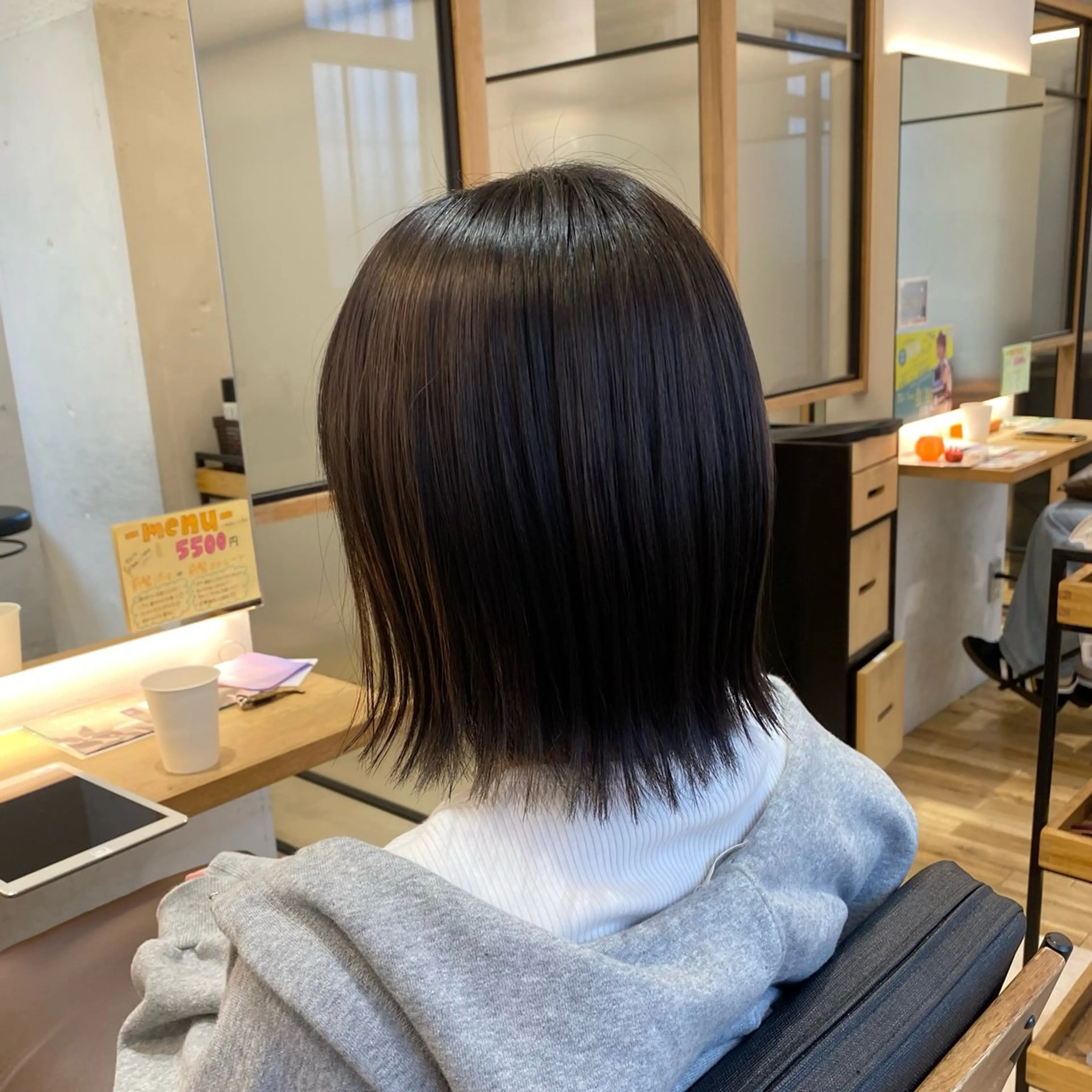ミディアム カラー ヘアカラー ついざき はるかのヘアスタイル