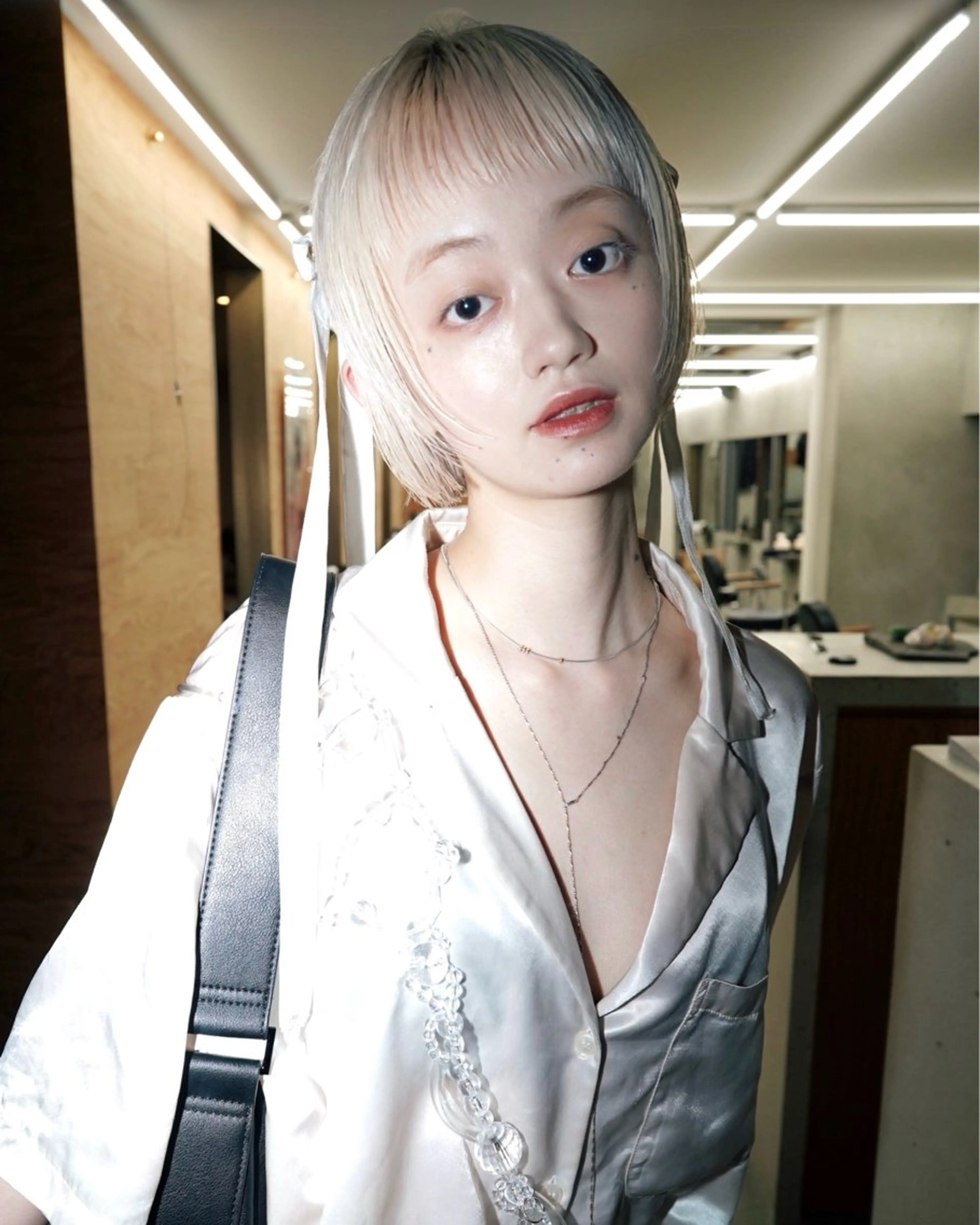 ショート カラー ブロンド ボブ ウルフカット カット ヘアカラー トリートメント デザイン/レイヤー Kaito🐩/栄のヘアスタイル