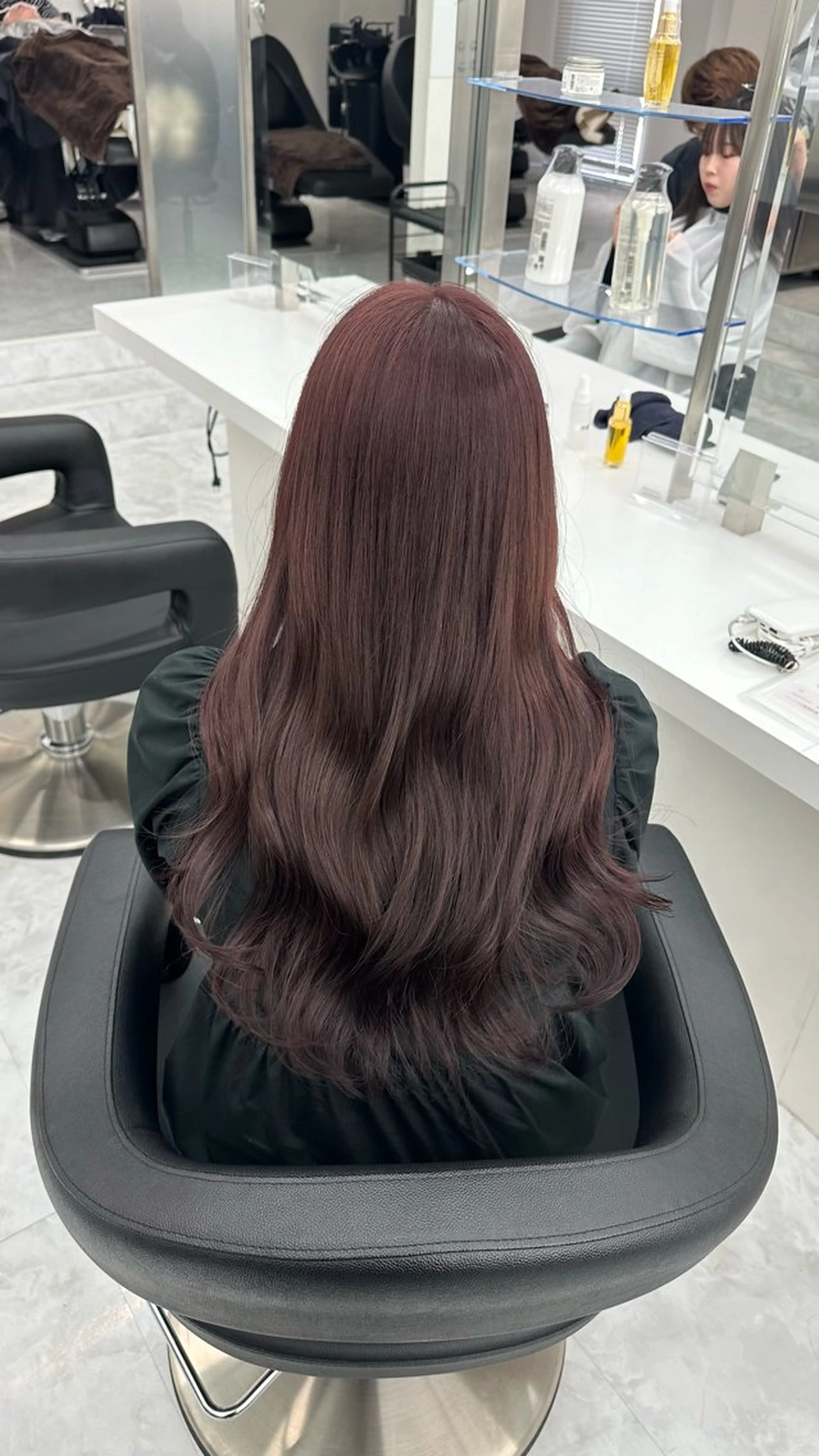 ロング カラー ヘアカラー トリートメント ヘッドスパ ヘアセット ガーリーstyle ❤︎misaki🏹のヘアスタイル