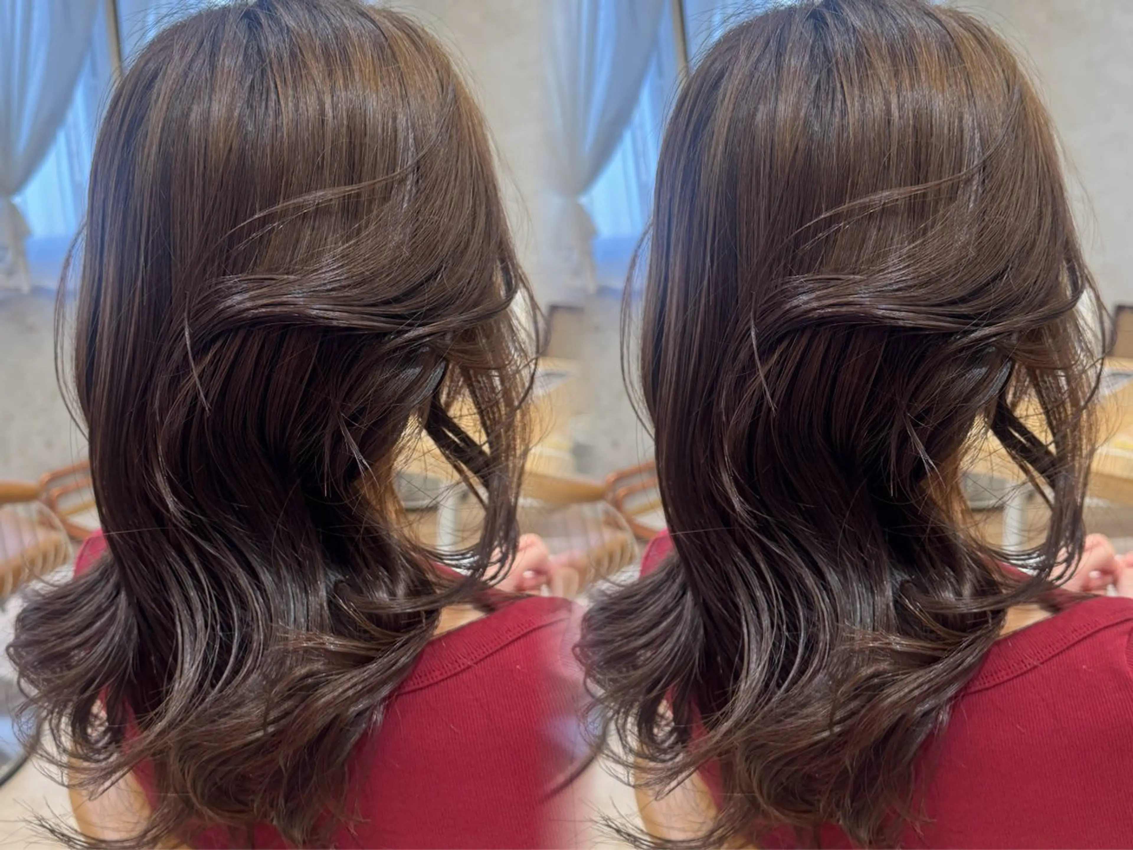 ミディアム ヘアカラー 橋本 りくのヘアスタイル