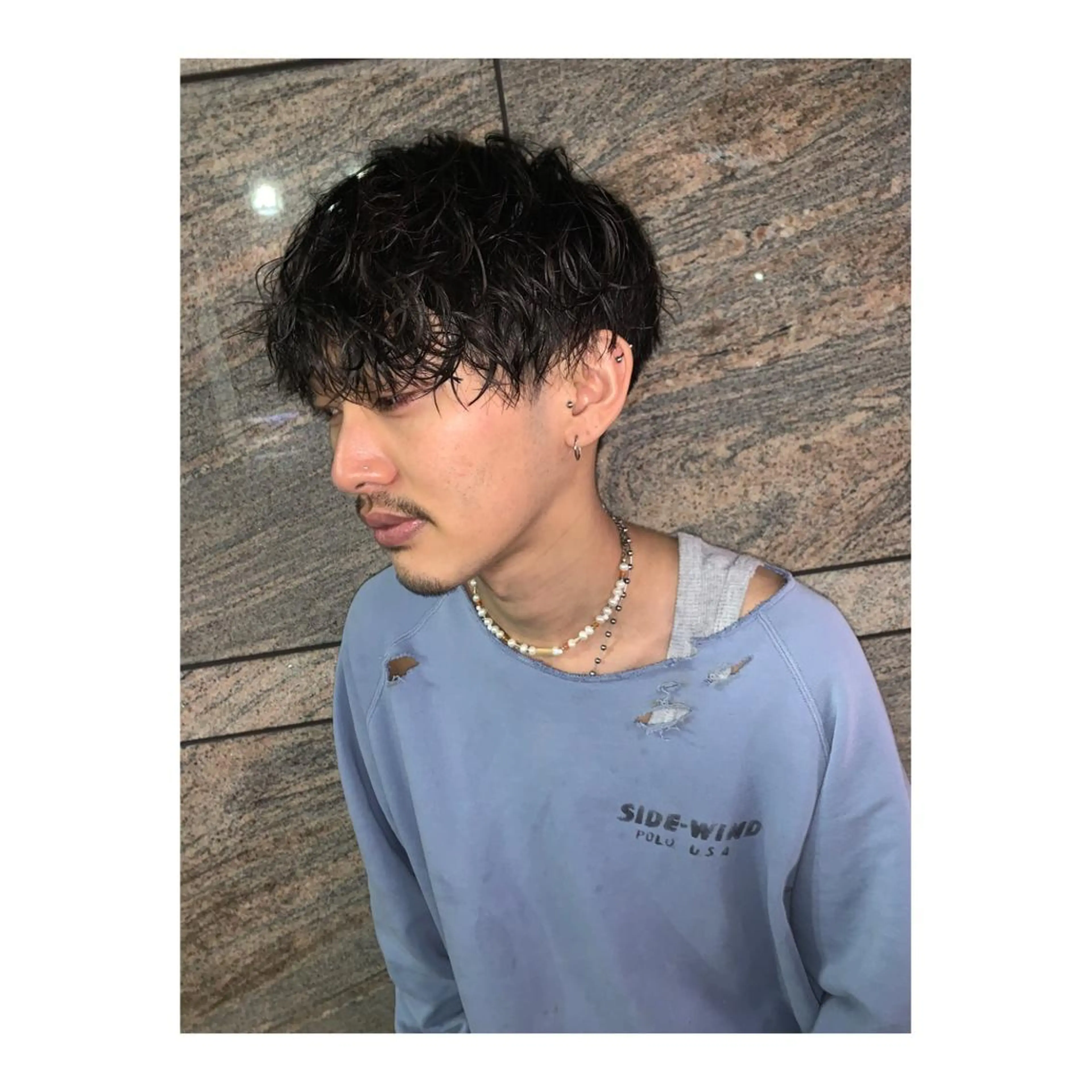 ショート パーマ メンズ ange☞ soutaのヘアスタイル