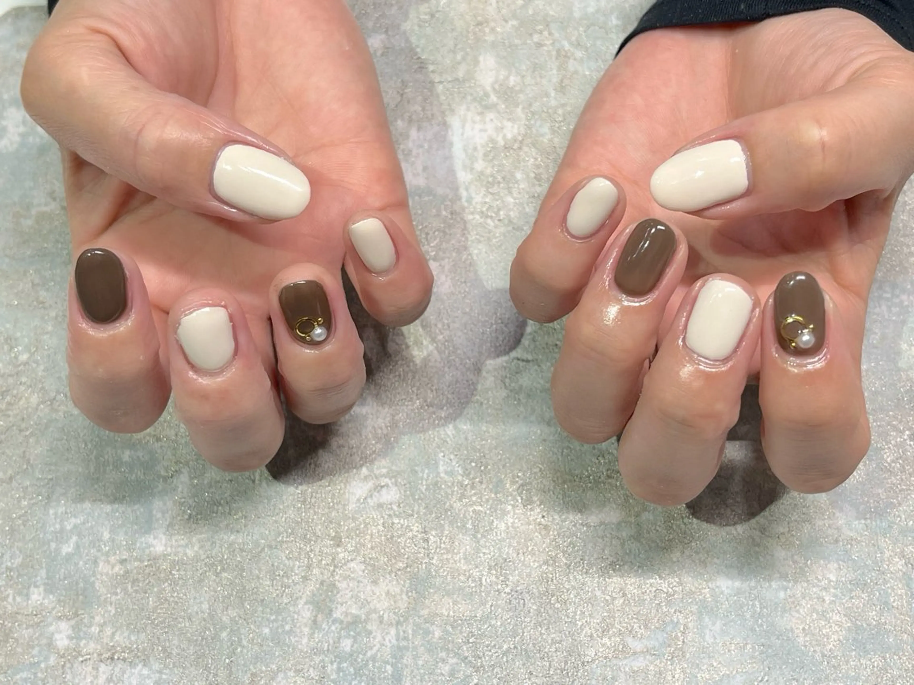 ネイル ブラウン Asakawa yuzukaのネイルデザイン