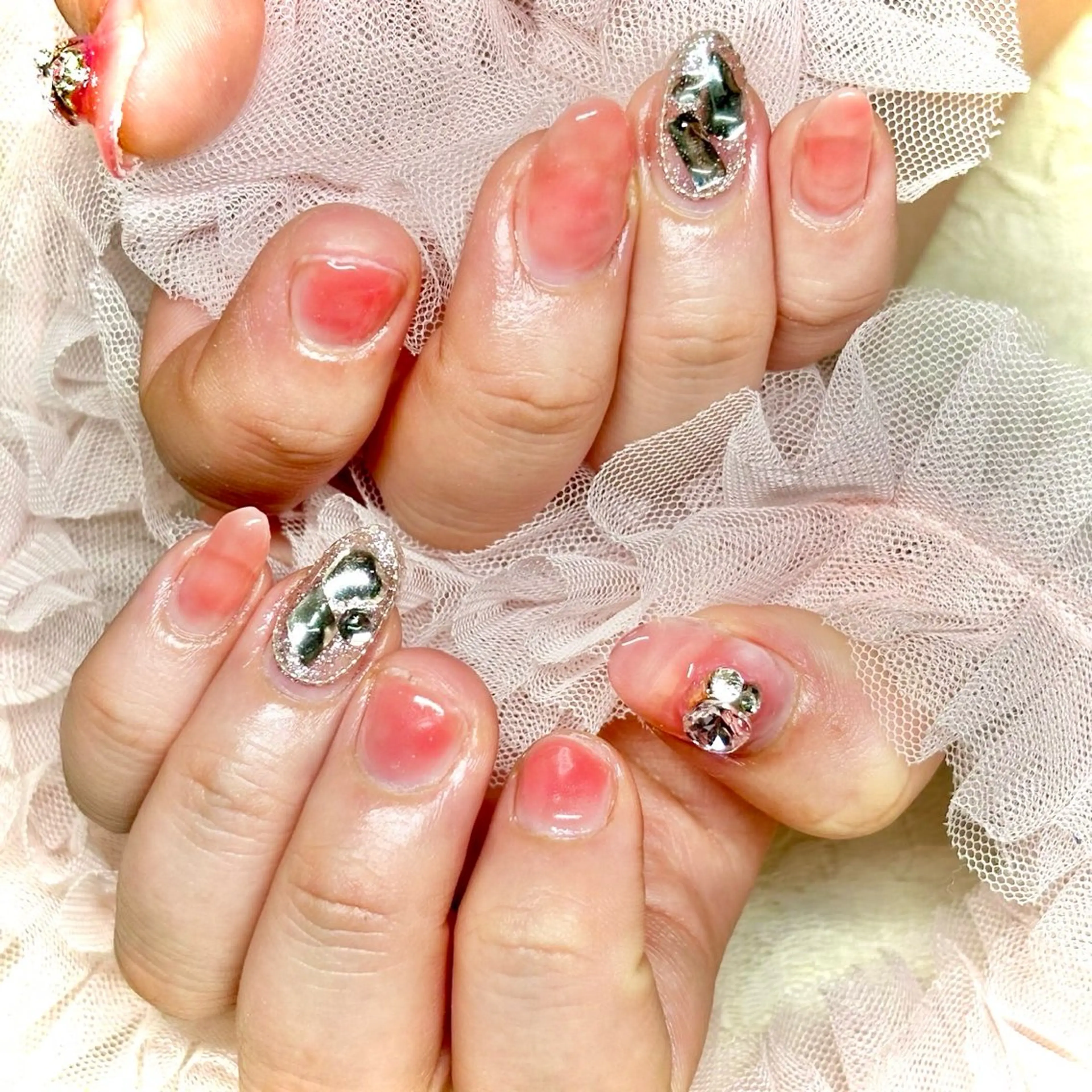 ネイル 韓国ネイル ワンホンネイル miminon 自宅ネイルサロンのネイルデザイン