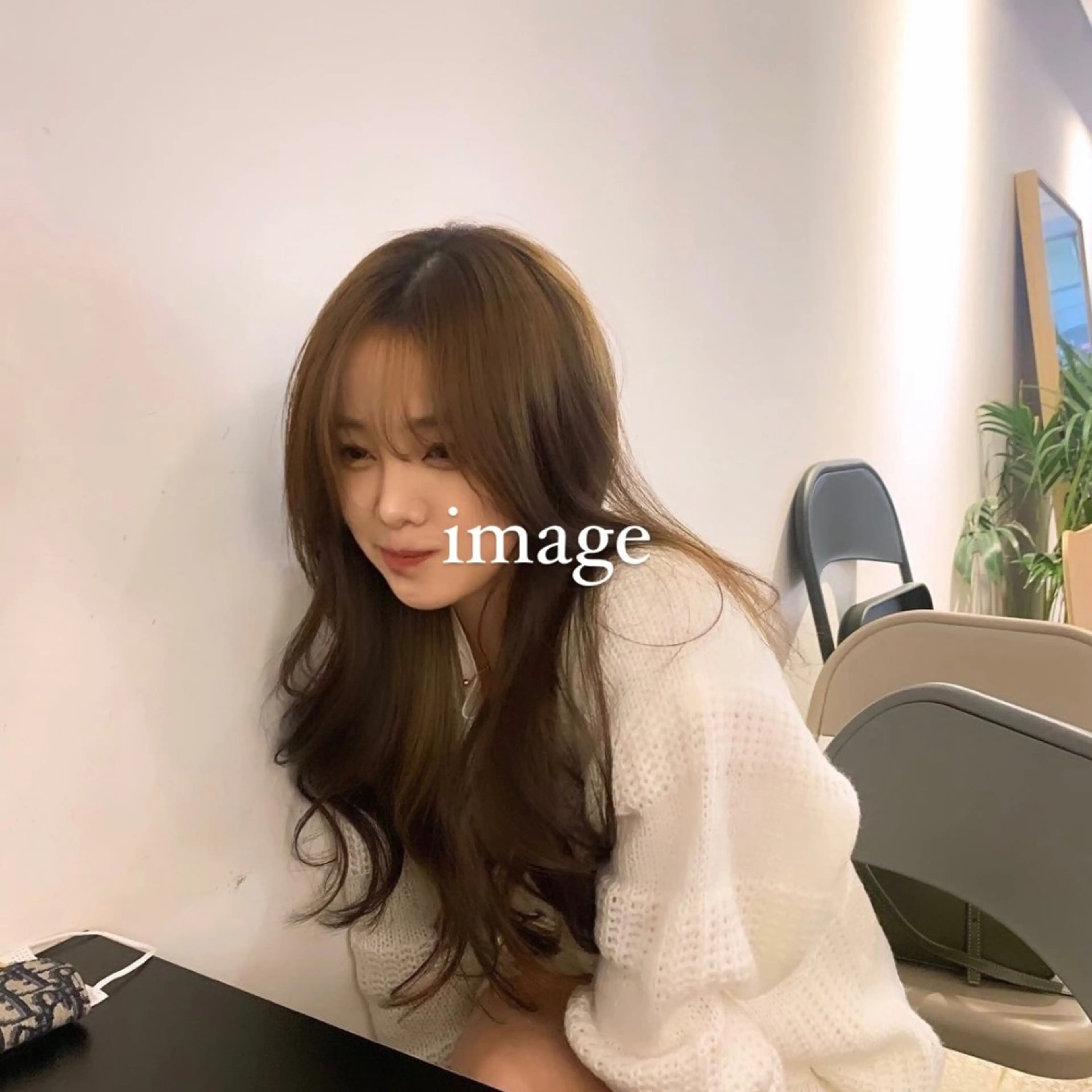 ロング カラー 韓国風カラー 韓国風ヘア ヘアカラー トリートメント 🐈‍⬛カチモリ/暖 色/𝐌𝐢𝐤𝐮のヘアスタイル