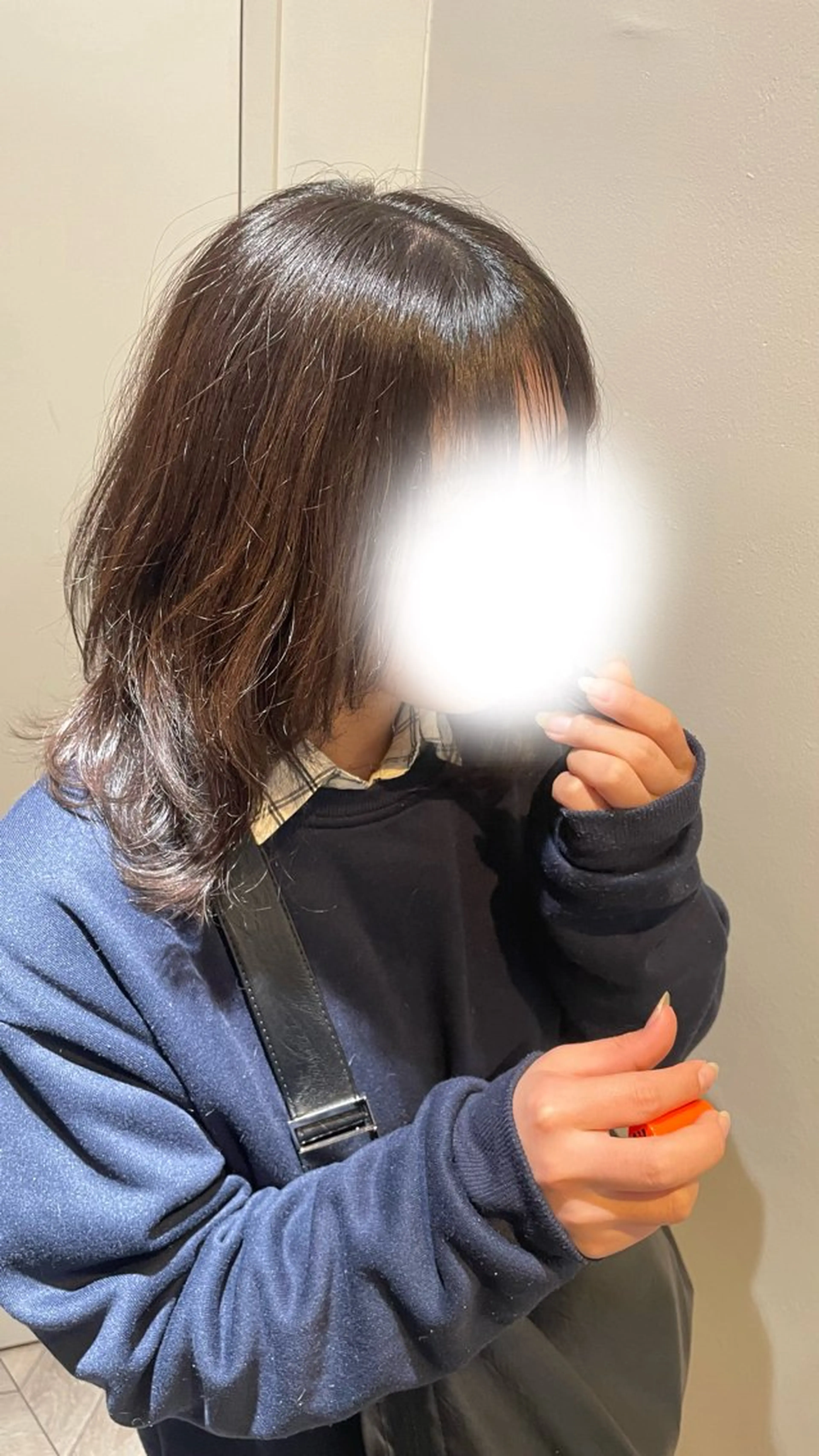 ミディアム カラー ブラウンカラー チョコレートブラウン 透明感カラー おくにし はなのヘアスタイル