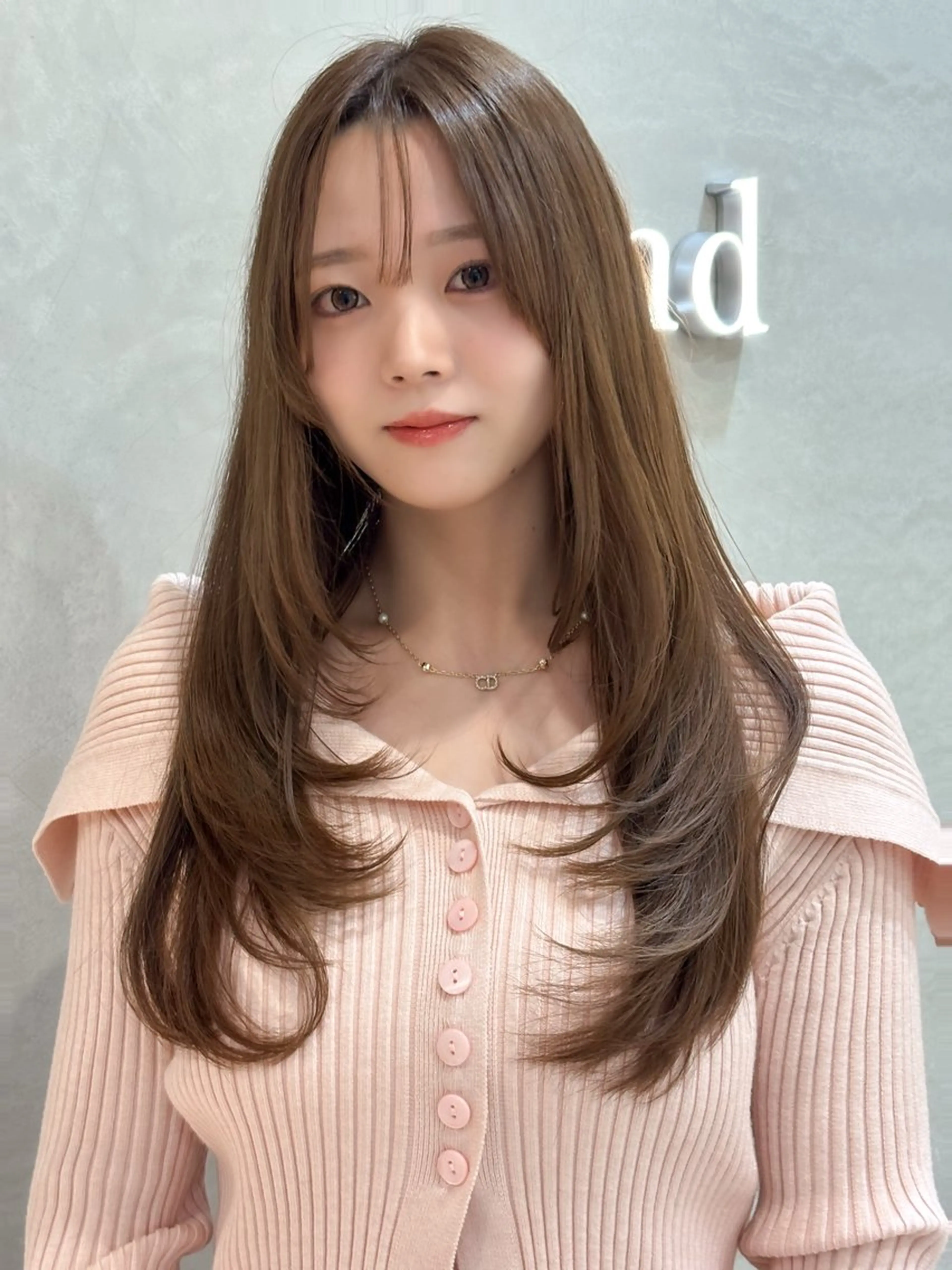 ロング カット ヘアカラー レイヤー/透明感 カラー/nanokaのヘアスタイル