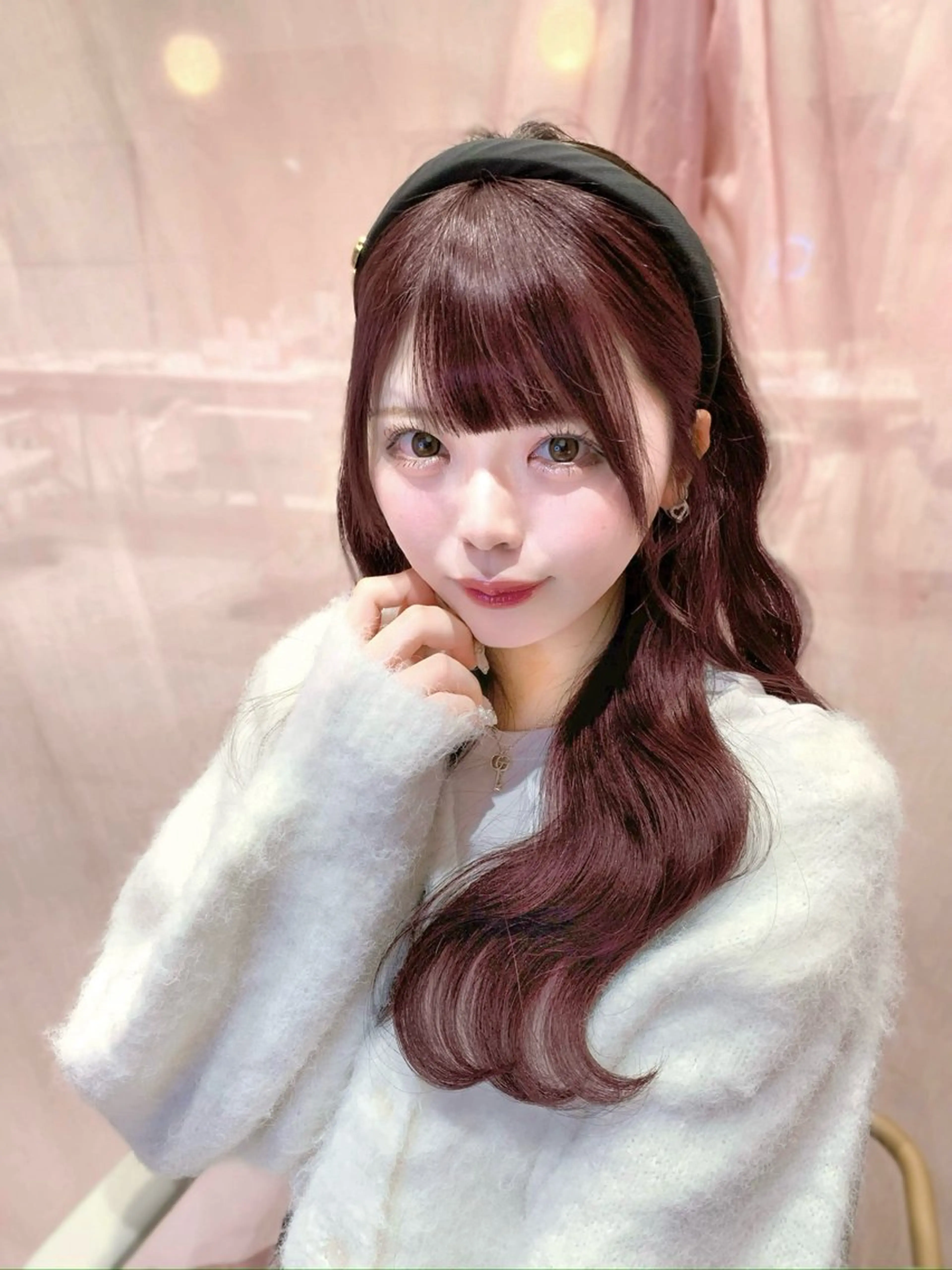 ミディアム カラー カット ヘアカラー トリートメント ヘッドスパ ヘアセット 韓国ヘア/レイヤー/ 顔まわり/りょーとのヘアスタイル