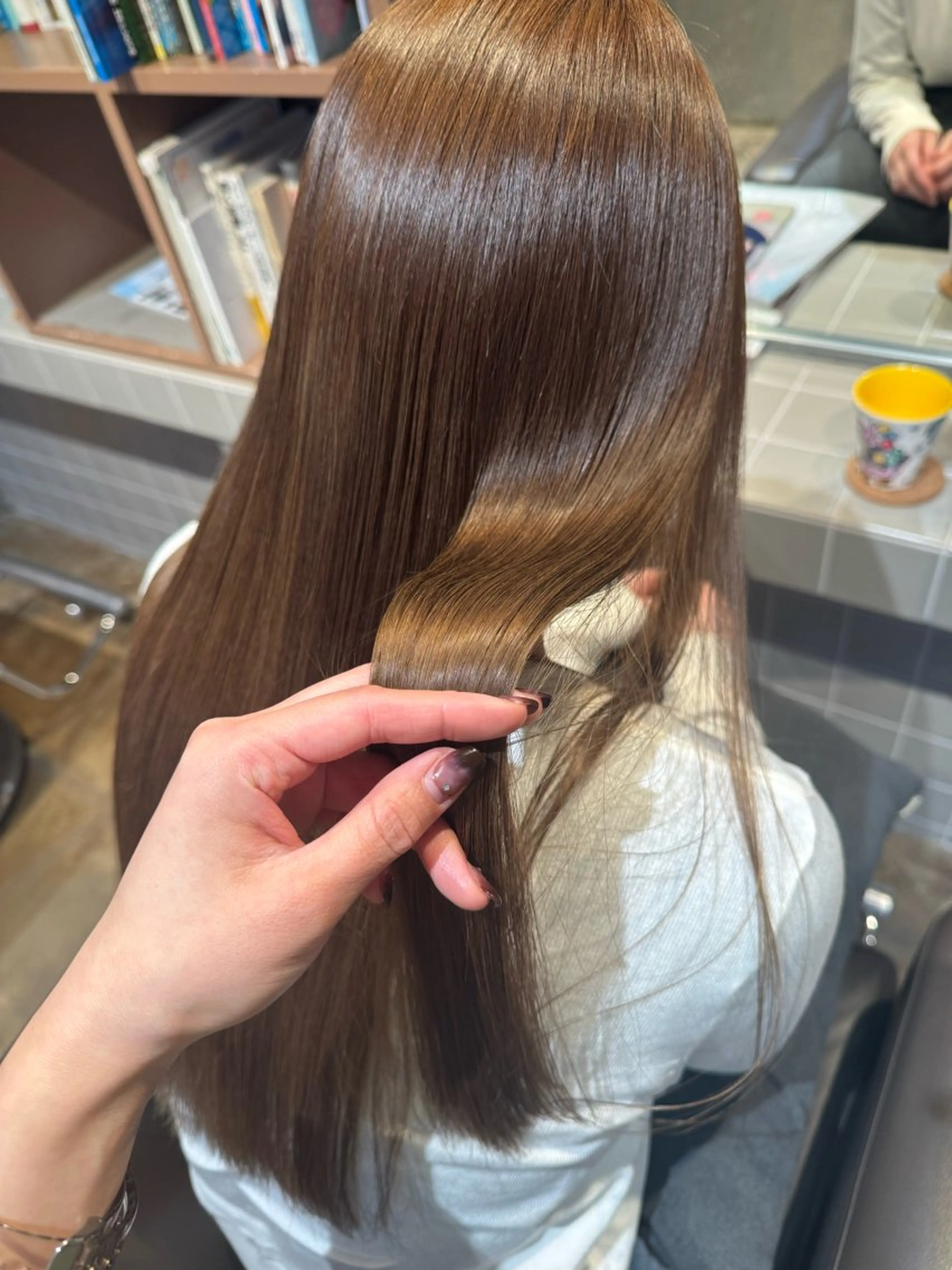 カラー オレンジ ヘアカラー fuhcoh小倉魚町店所属・秋吉 結愛のヘアスタイル