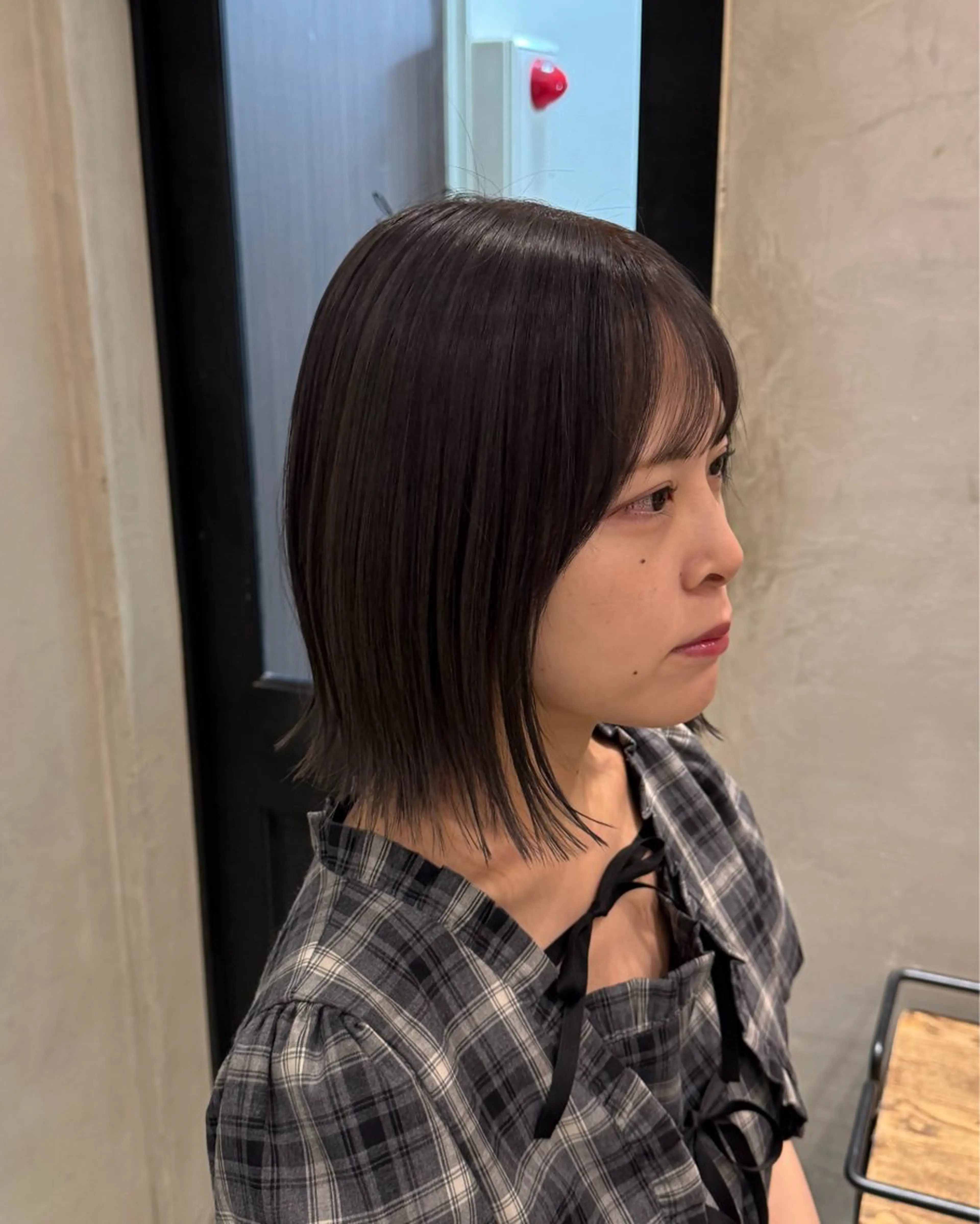 ミディアム カット ヘアカラー トリートメント ボブ/レイヤー/新宿 /透明感/KOKIのヘアスタイル