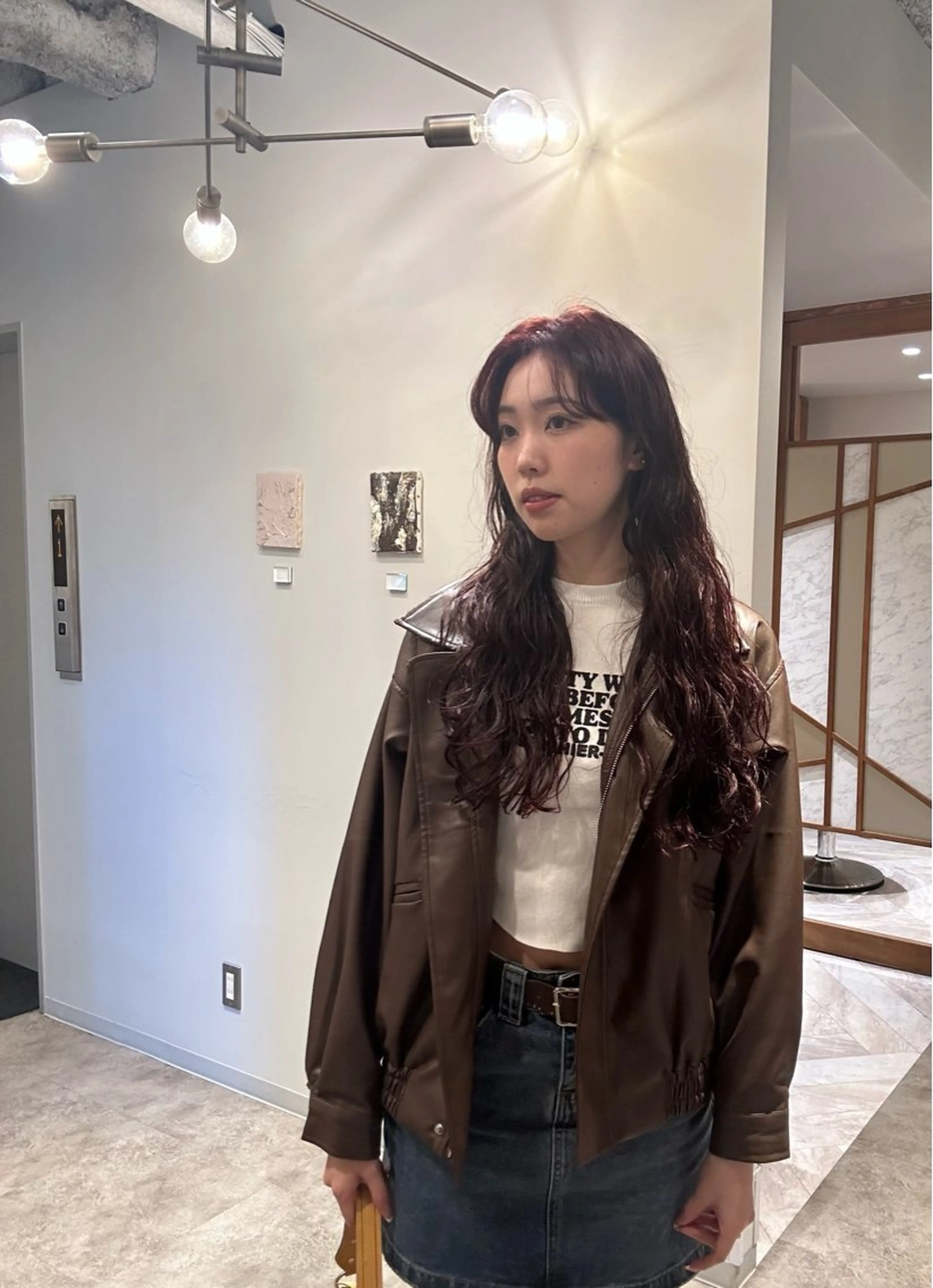 ロング カラー パーマ やました りの☁のヘアスタイル