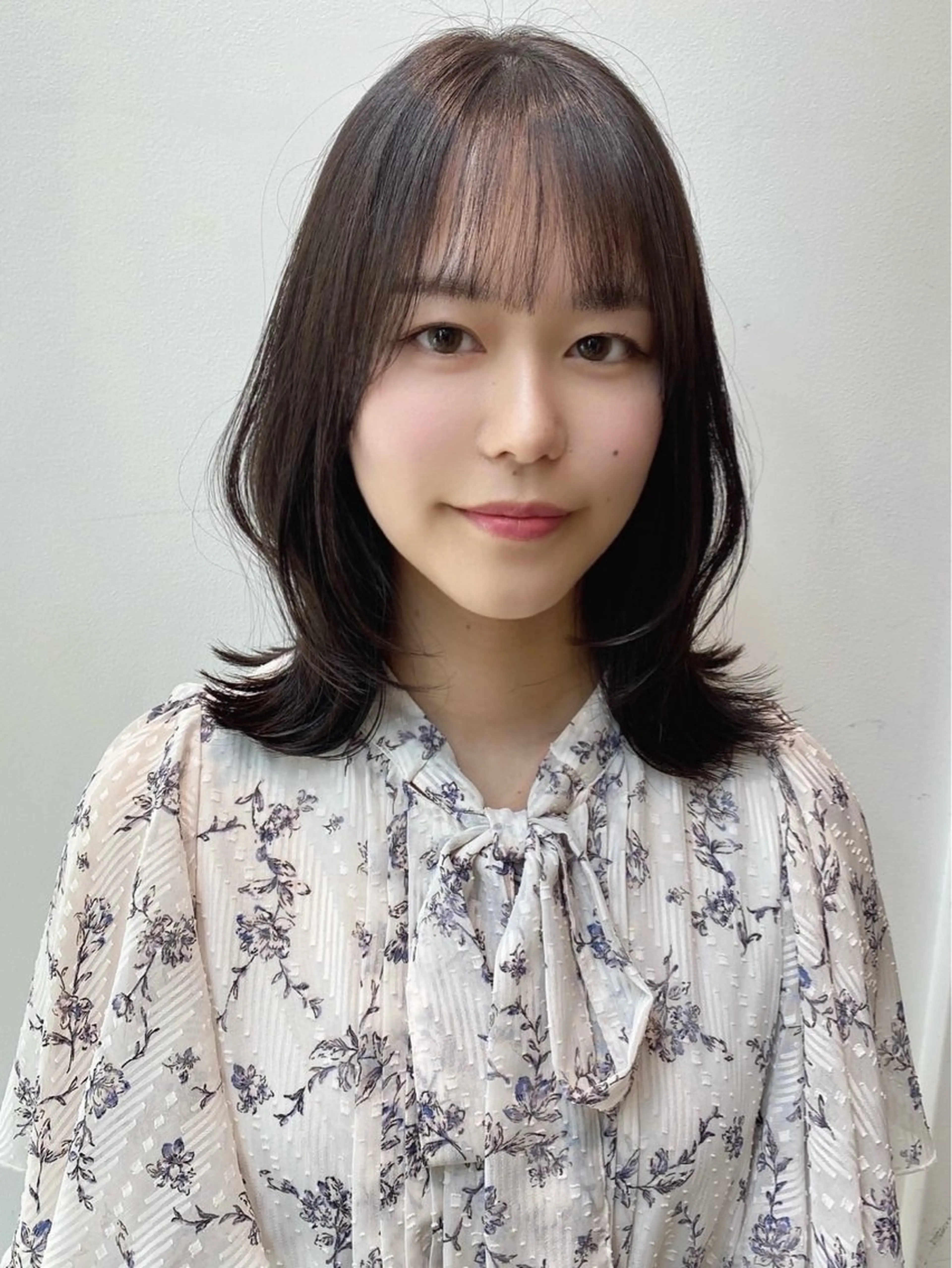 ミディアム カット ヘアカラー トリートメント 銀座/髪質改善/韓国 カラー🍓原田侑依のヘアスタイル