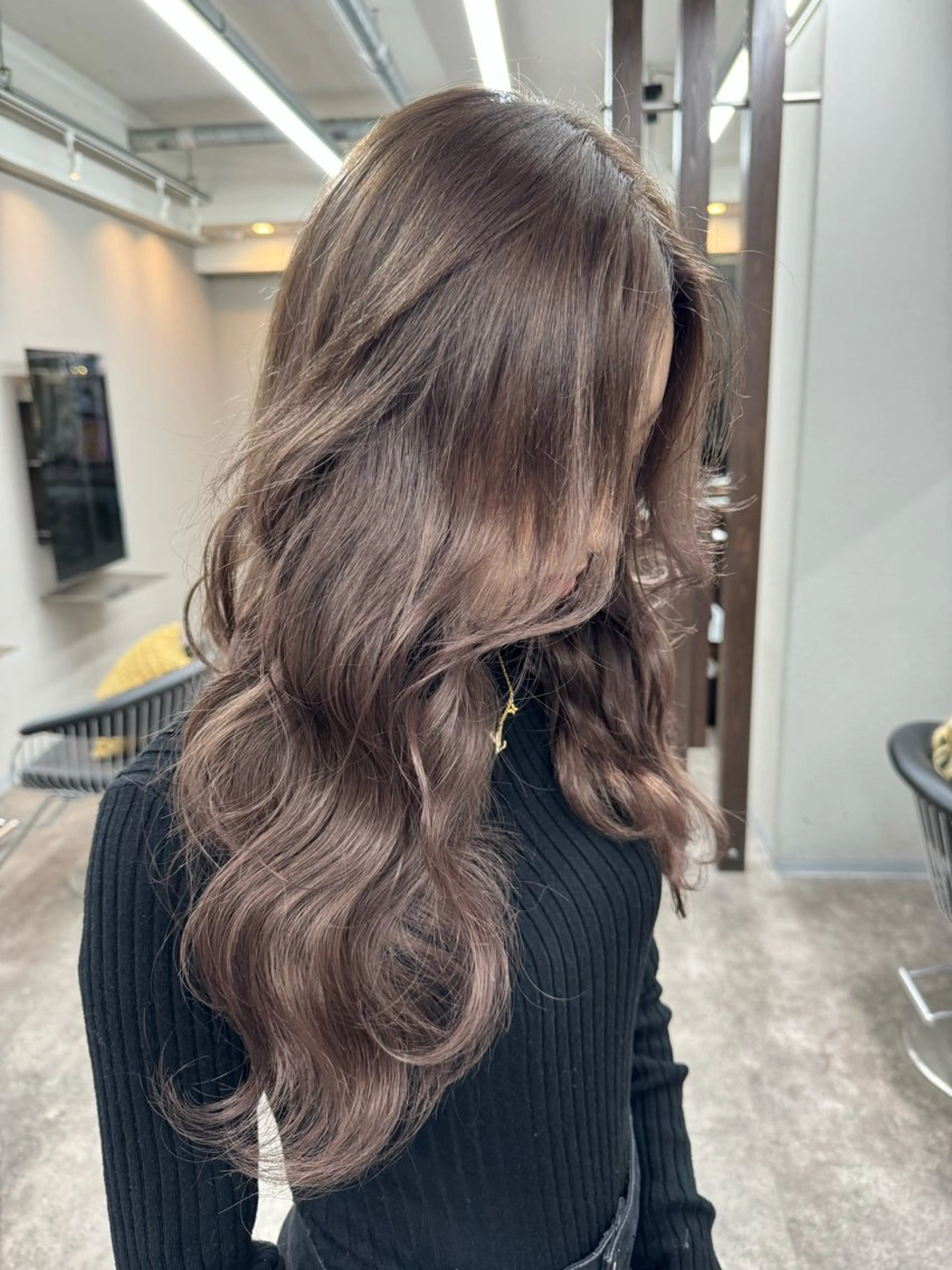 セミロング 韓国風ヘア ヘアカラー 新越谷ハイトーン/ 透明感カラー/ryuのヘアスタイル