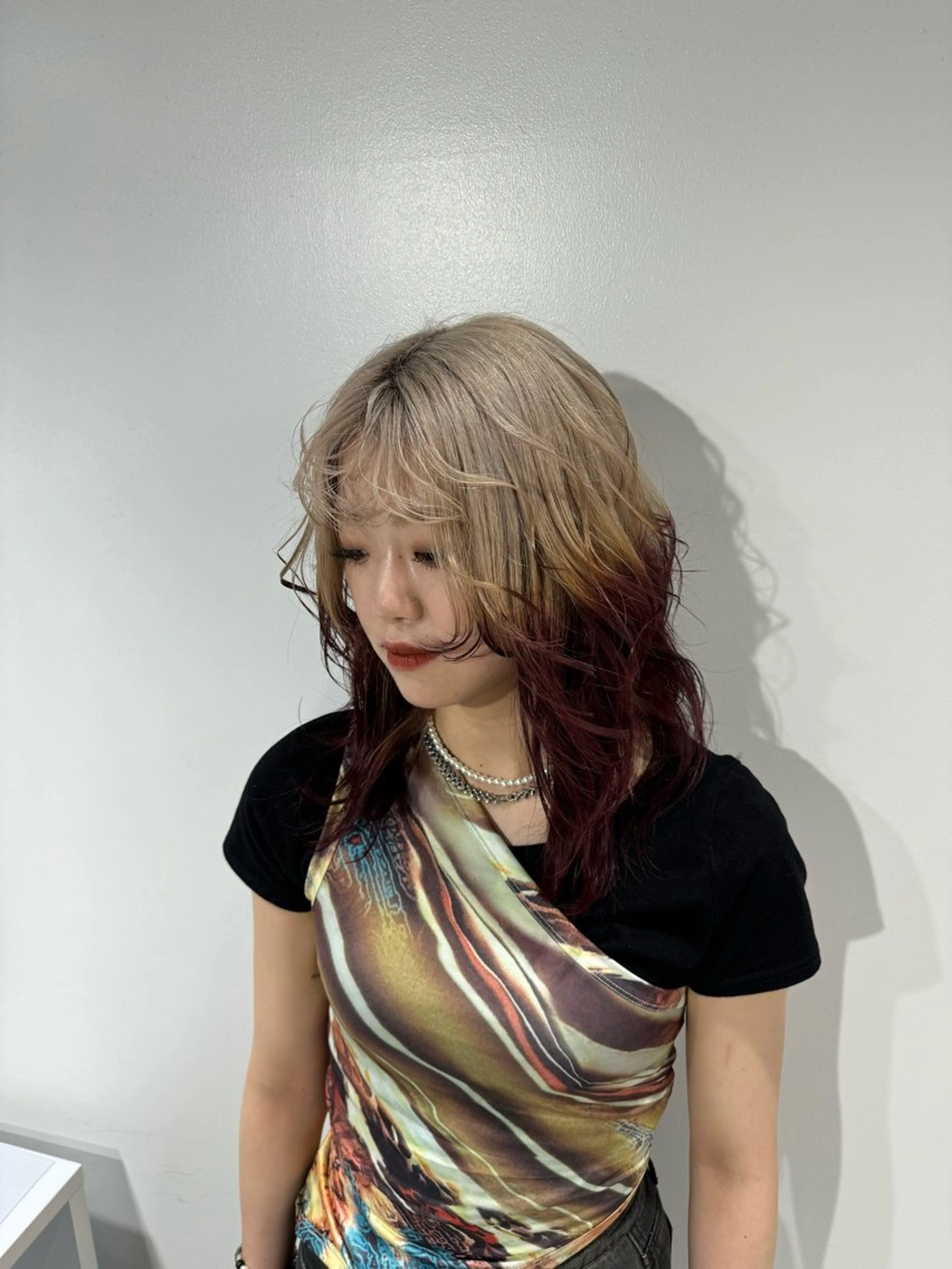 ロング ヘアカラー 🩵yuribou ／ベージュ／ボブ🩵のヘアスタイル