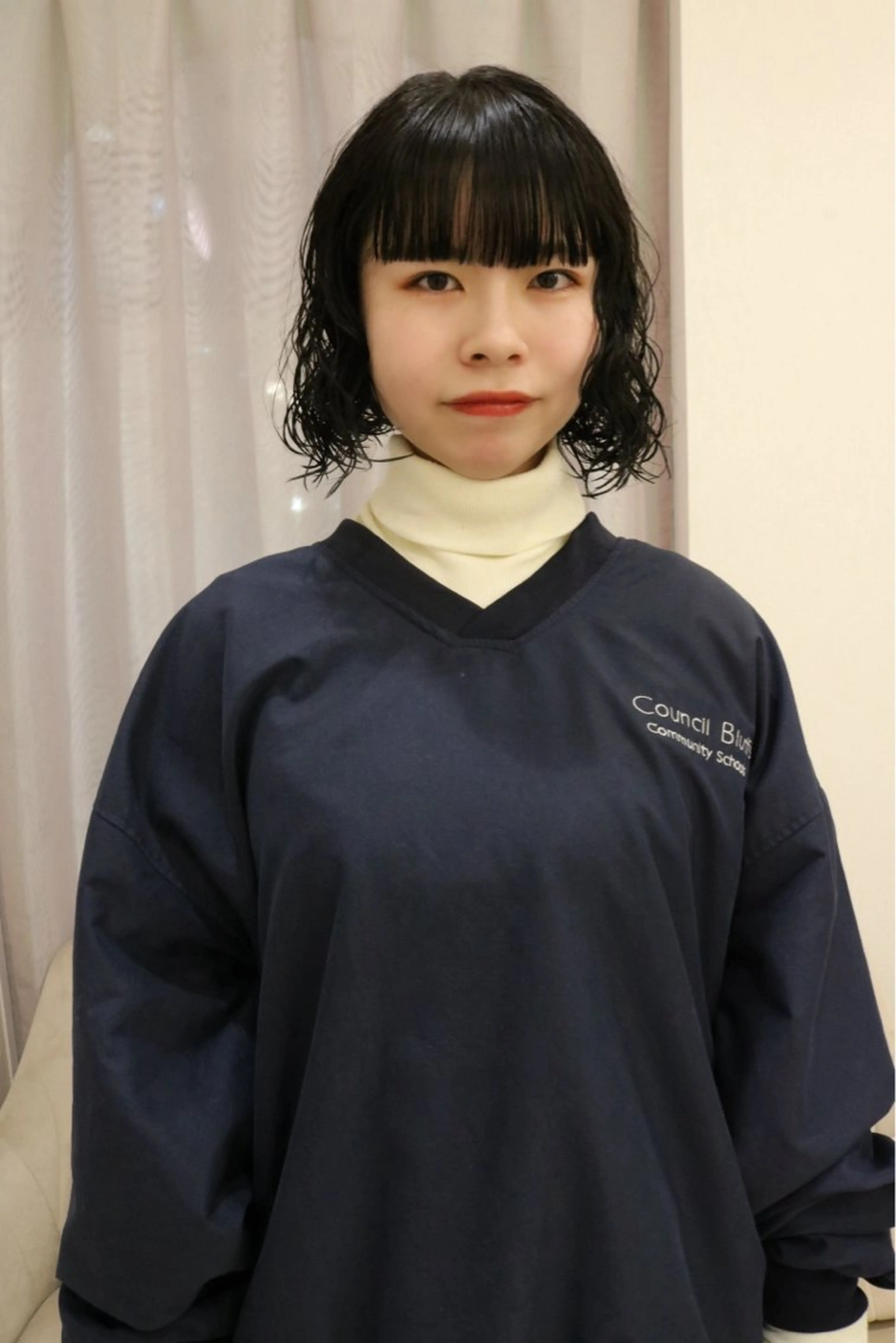 ショート パーマ カット パーマ トリートメント 松村 澪里のヘアスタイル