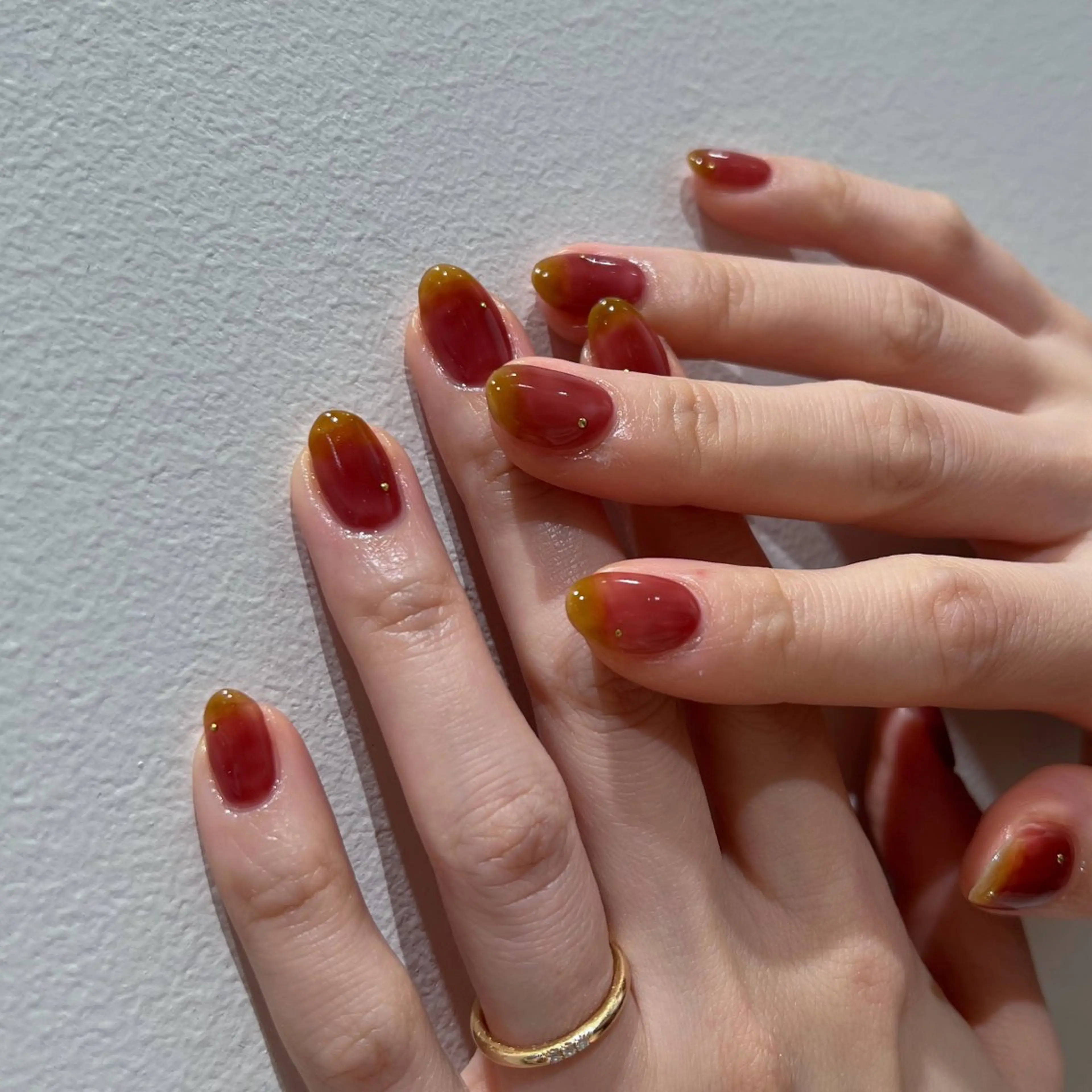 ネイル ハンドネイル fumina 💚💛のネイルデザイン