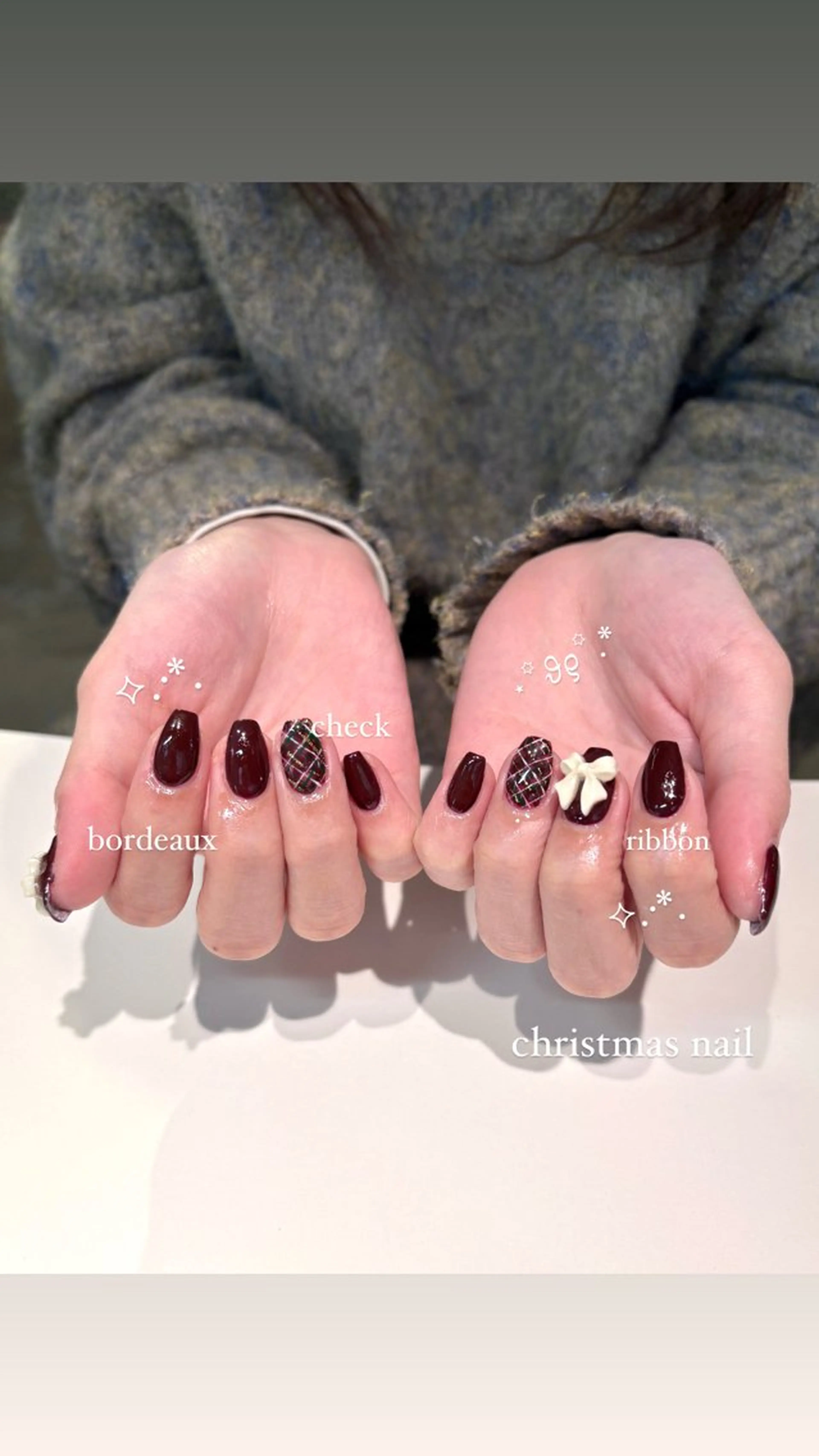 ネイル 冬ネイル クリスマス NORAmanaka /渋谷⟡.·*.のネイルデザイン