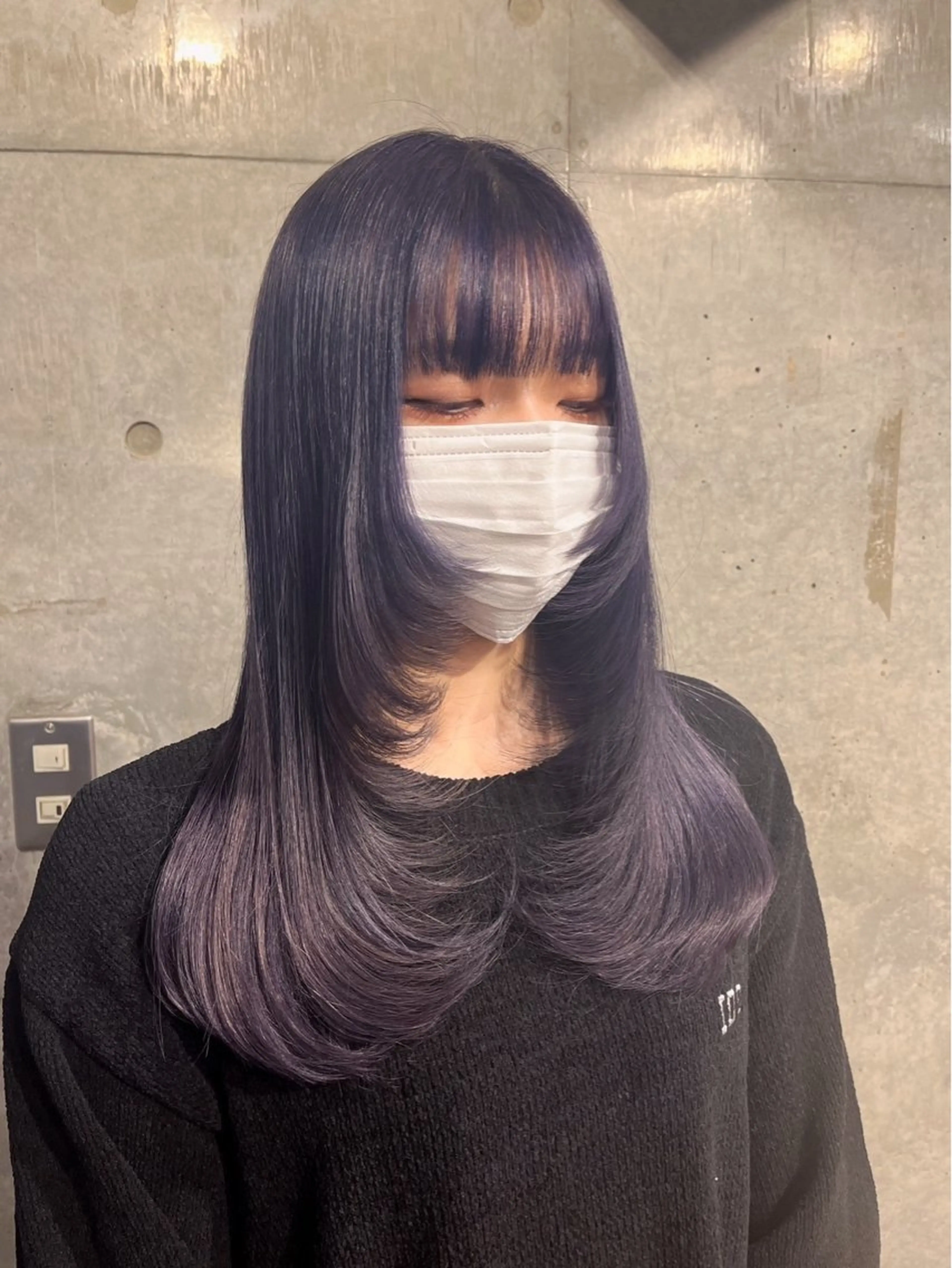 ロング レイヤーカット 🤍透明感カラー ソメヤナナ 🤍のヘアスタイル