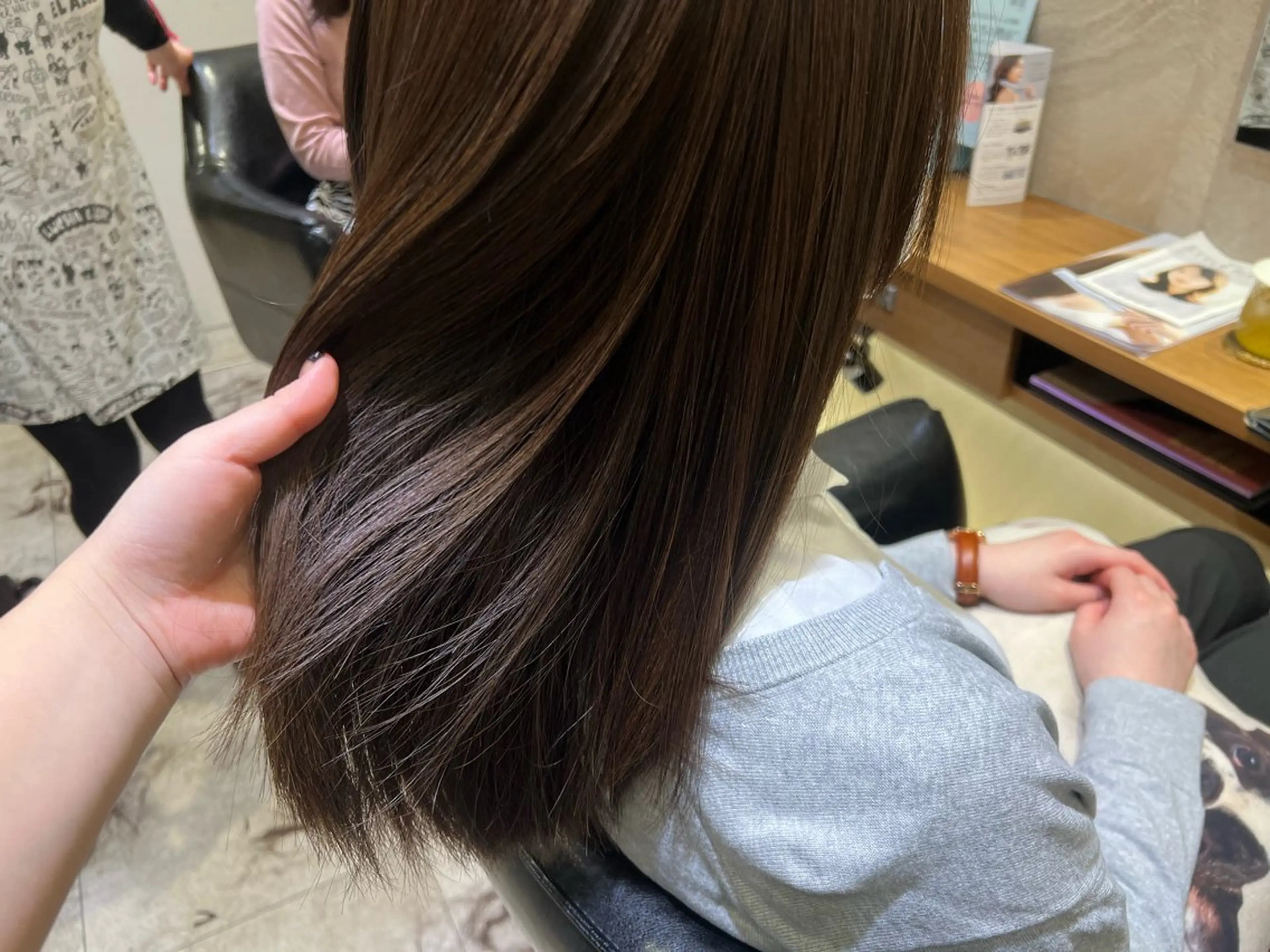 ミディアム 🫧韓国ヘア 透明感 カラー🫧福田 楓のヘアスタイル