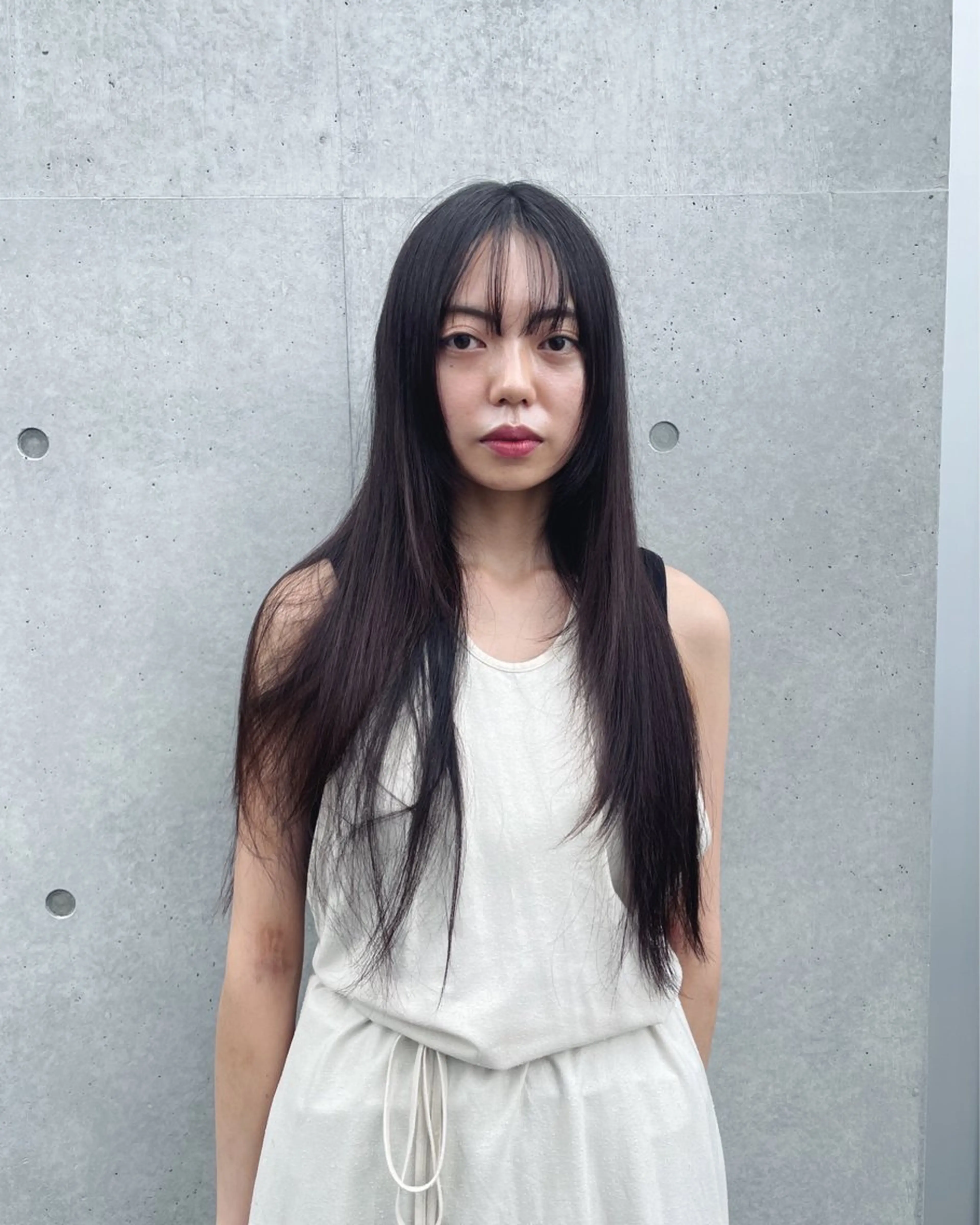 セミロング カット 佐伯 和佳のヘアスタイル