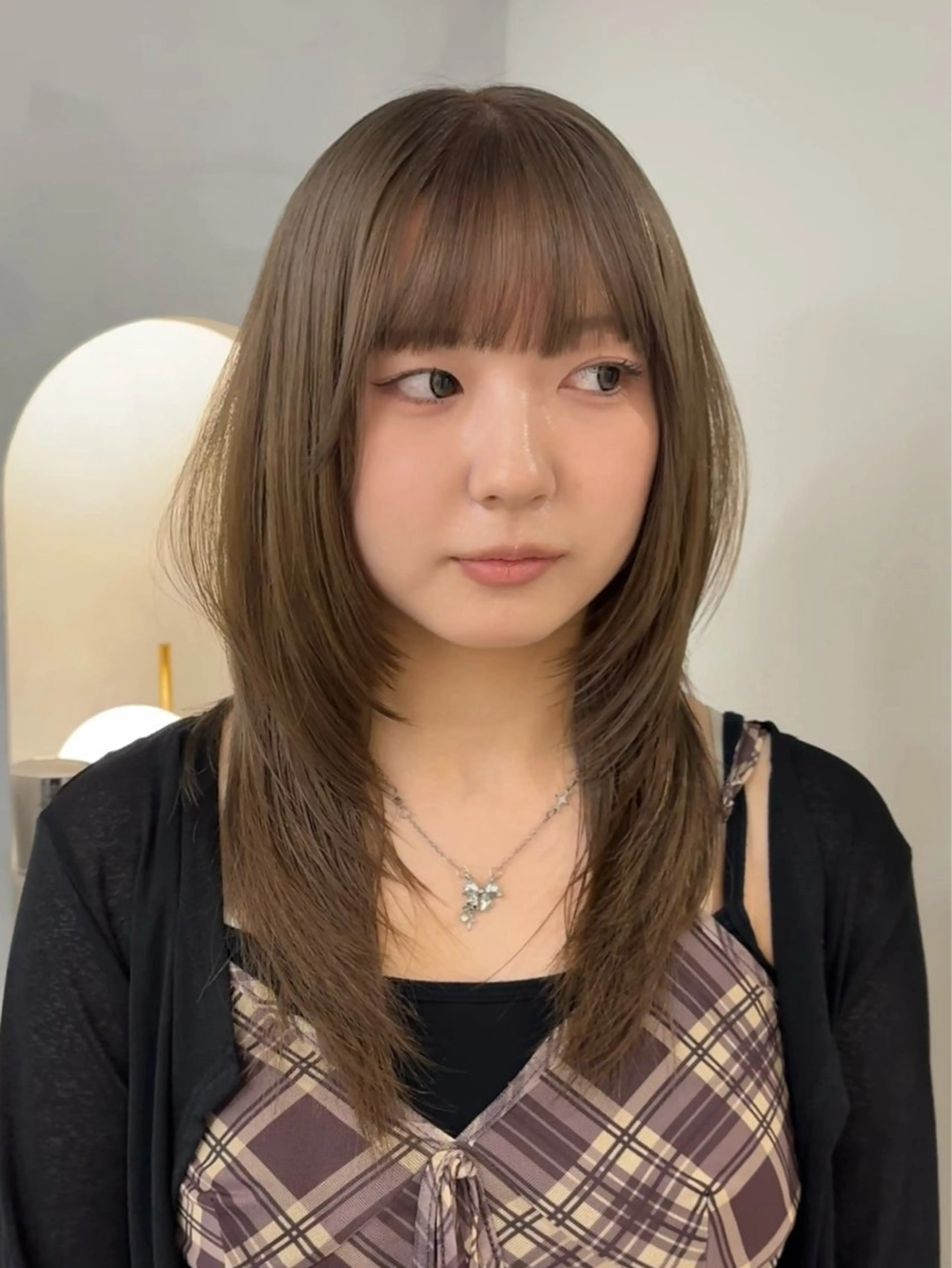 セミロング カット ヘアカラー トリートメント 💖韓国風💖 レイヤー/LISAのヘアスタイル