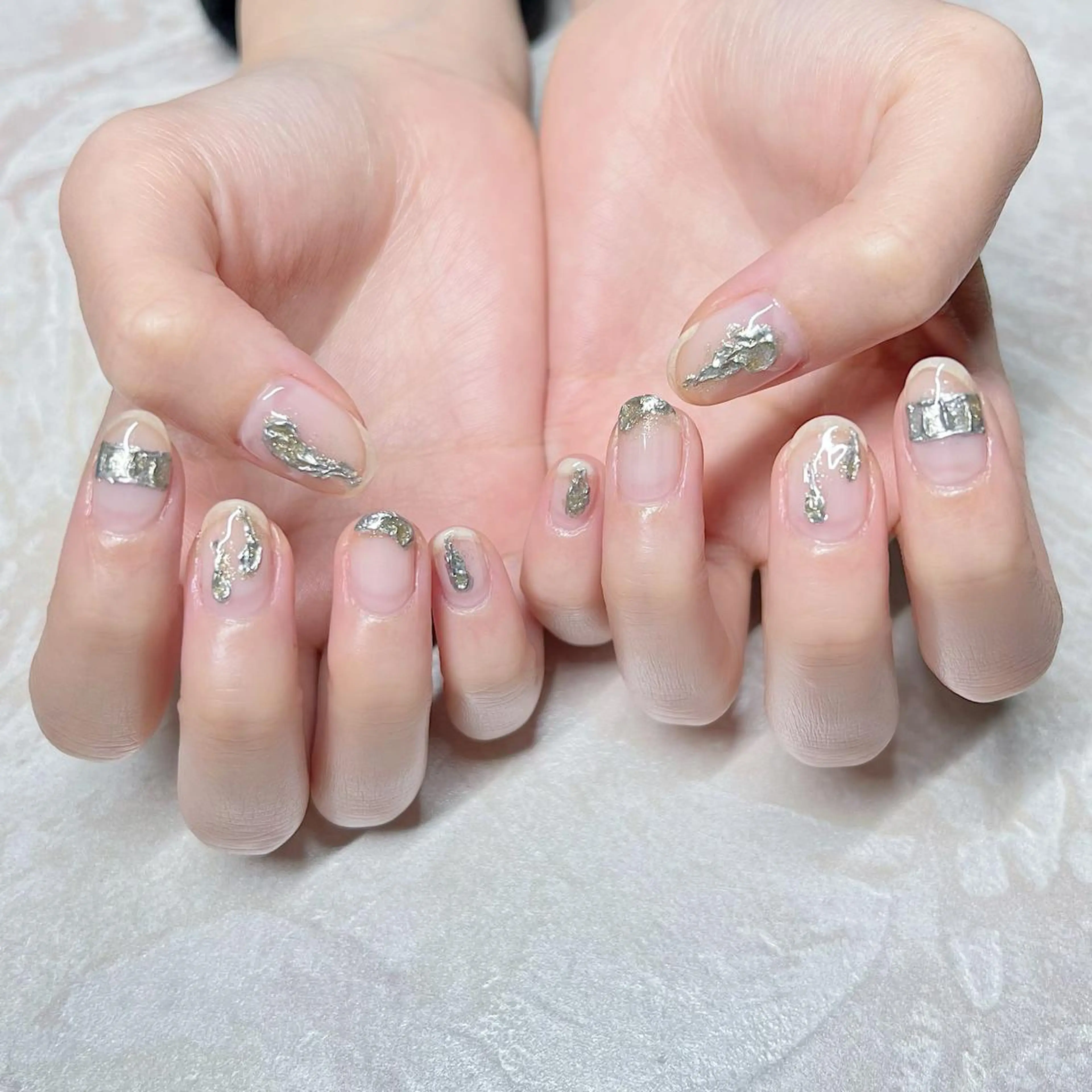 ネイル ニュアンスネイル ショートネイル gemickle nailのネイルデザイン