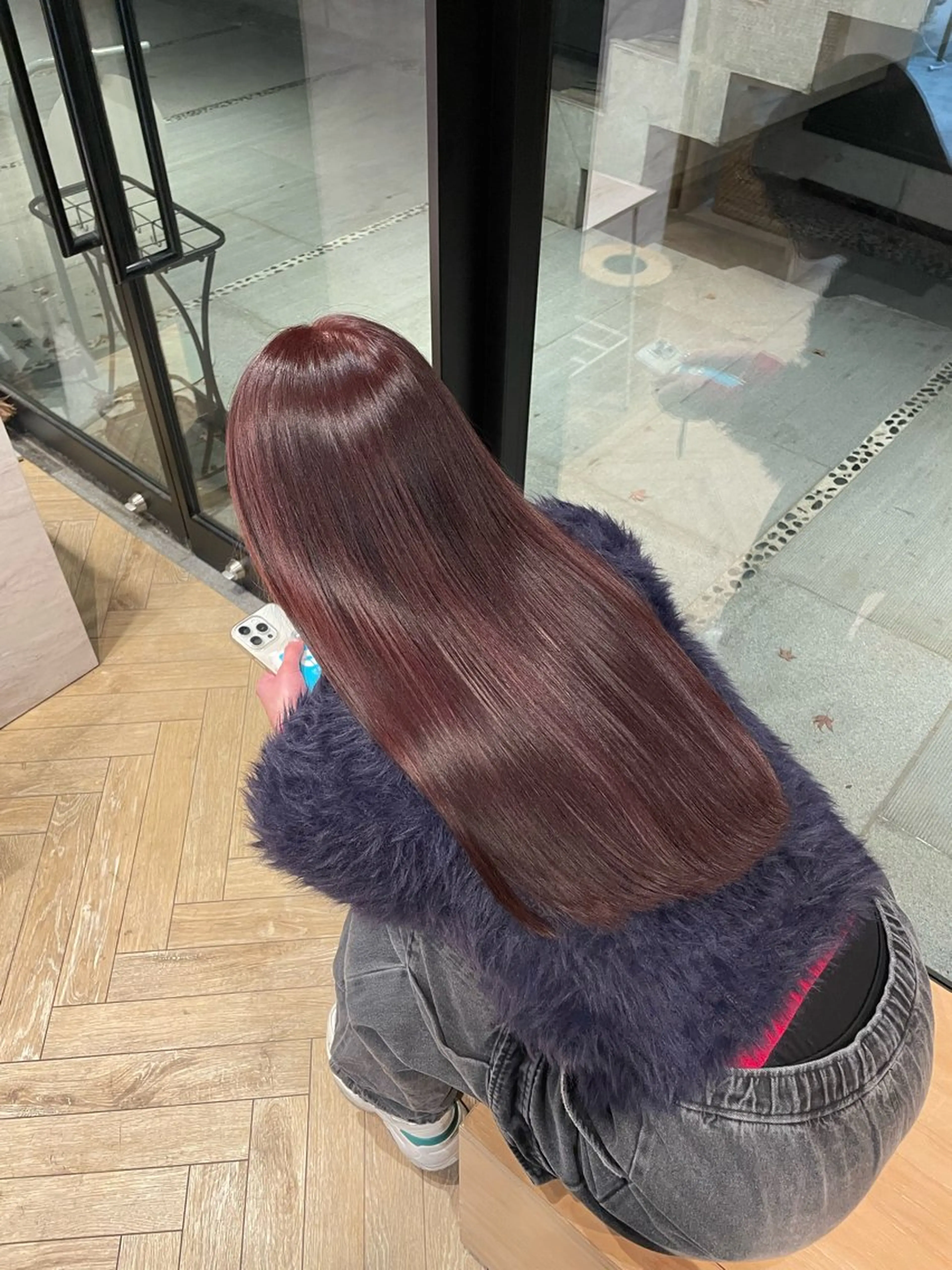 ロング カラー ヘアカラー うる艶カラー/美髪 トリートメント/めいのヘアスタイル